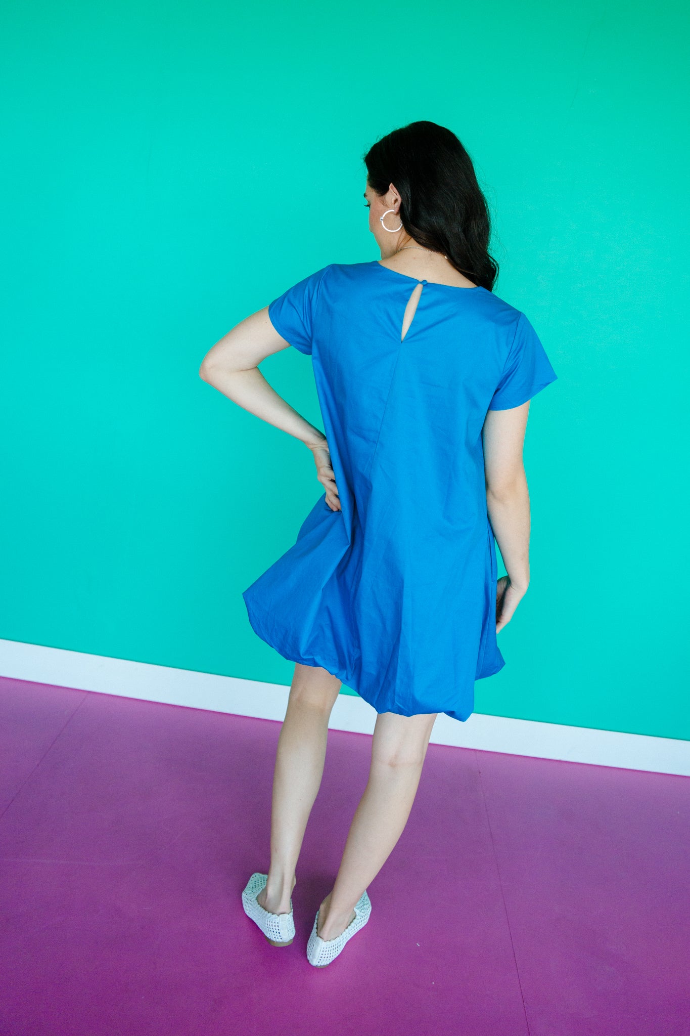 Santana Bubble Skirt Mini Dress