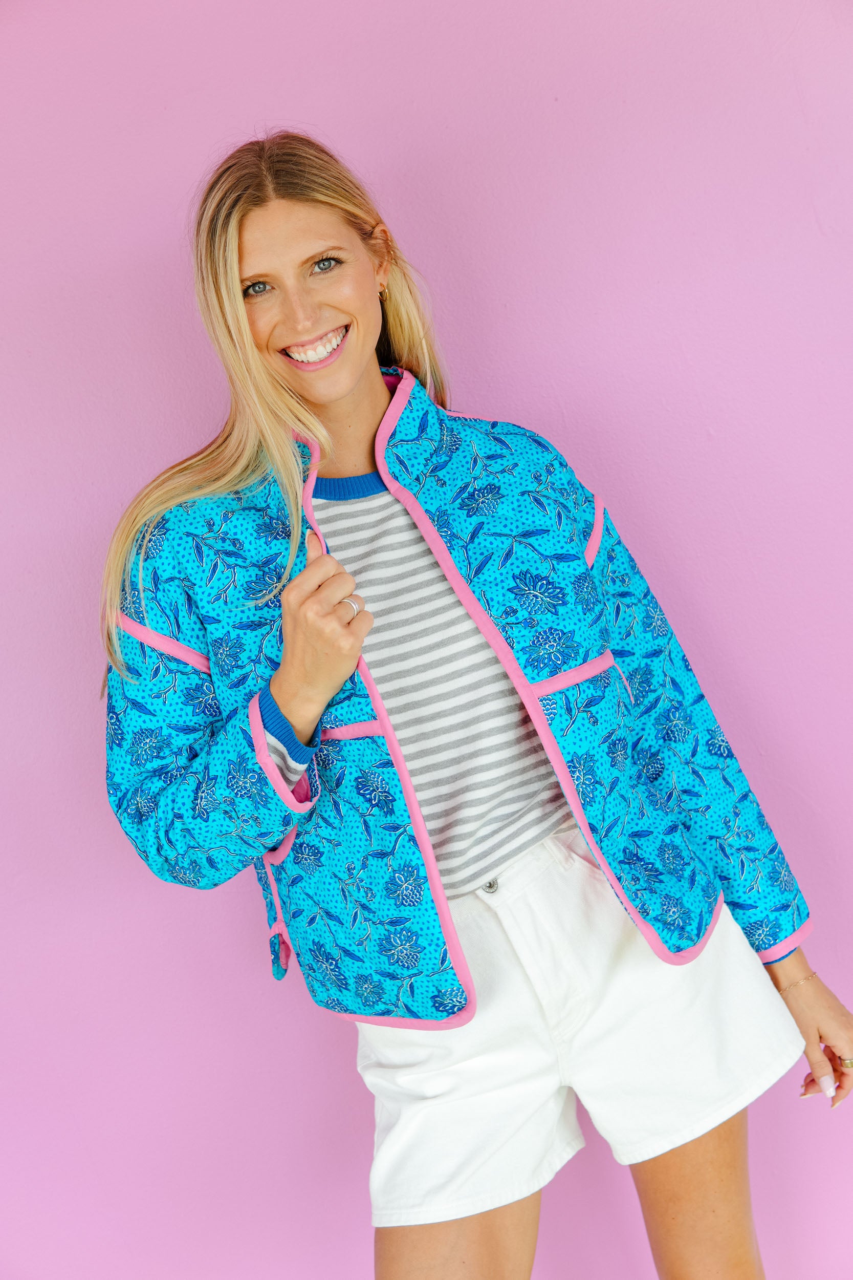 [Ellevate Basics] Clare Reversible Quilted Jacket