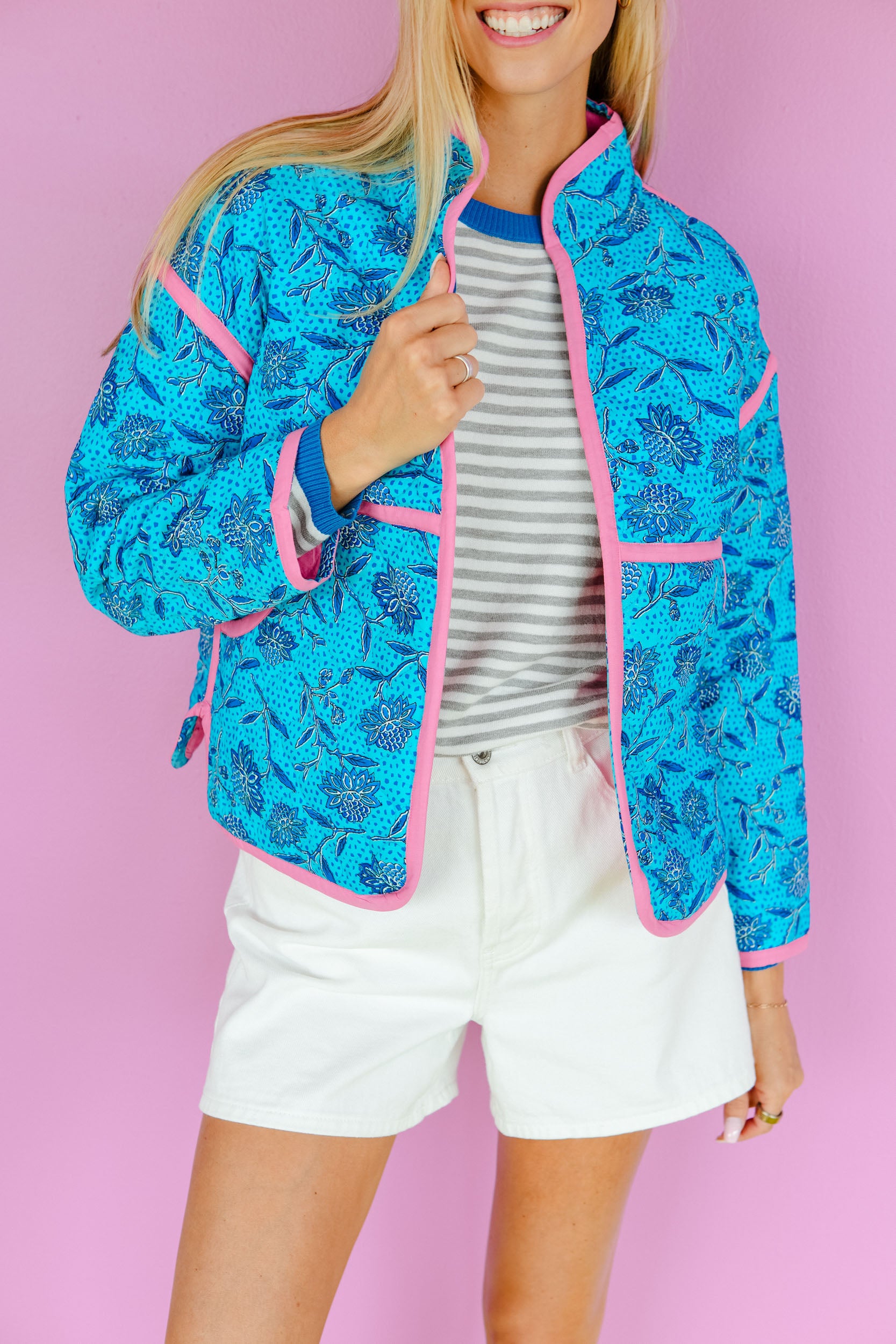 [Ellevate Basics] Clare Reversible Quilted Jacket