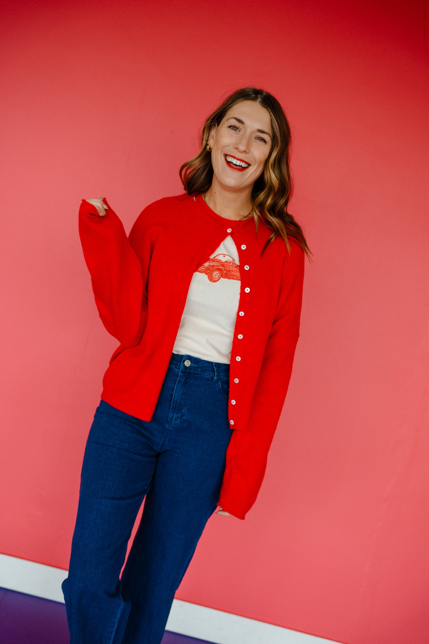 Millicent Button Down Sweater