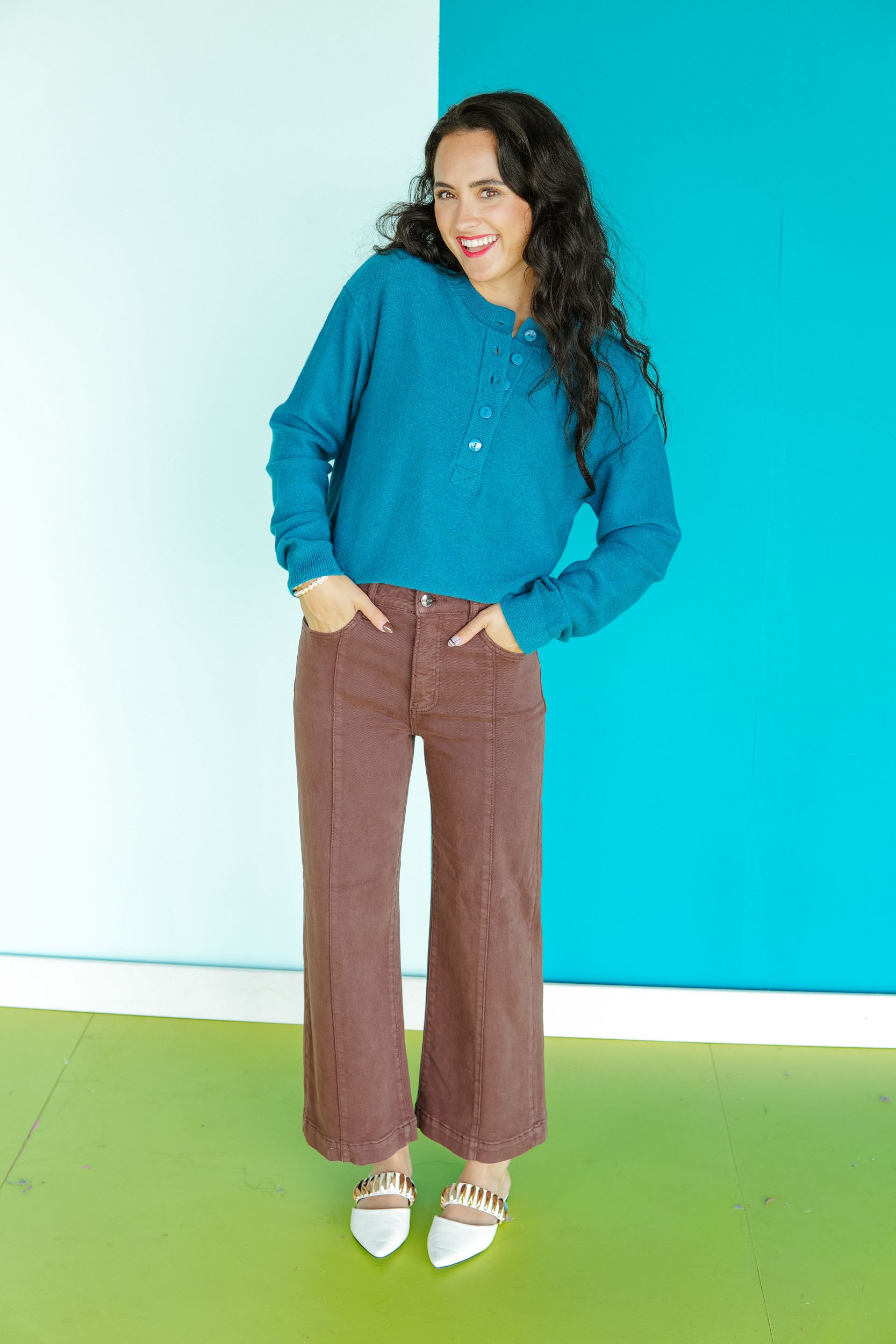 [Risen] Elena High Rise Jeans - Soft Chocolate