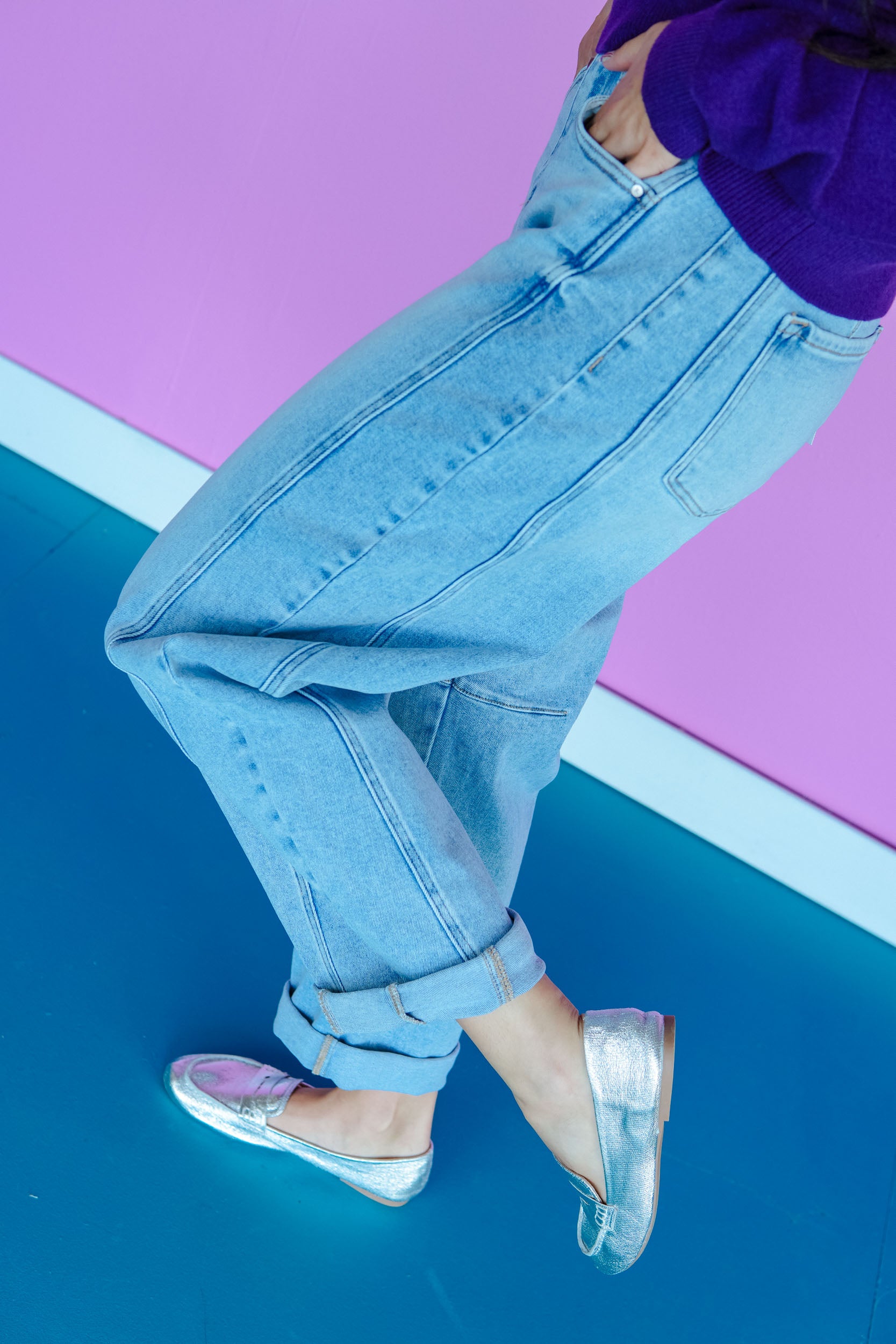 [Risen] Crosby Barrel Jeans - Light Wash