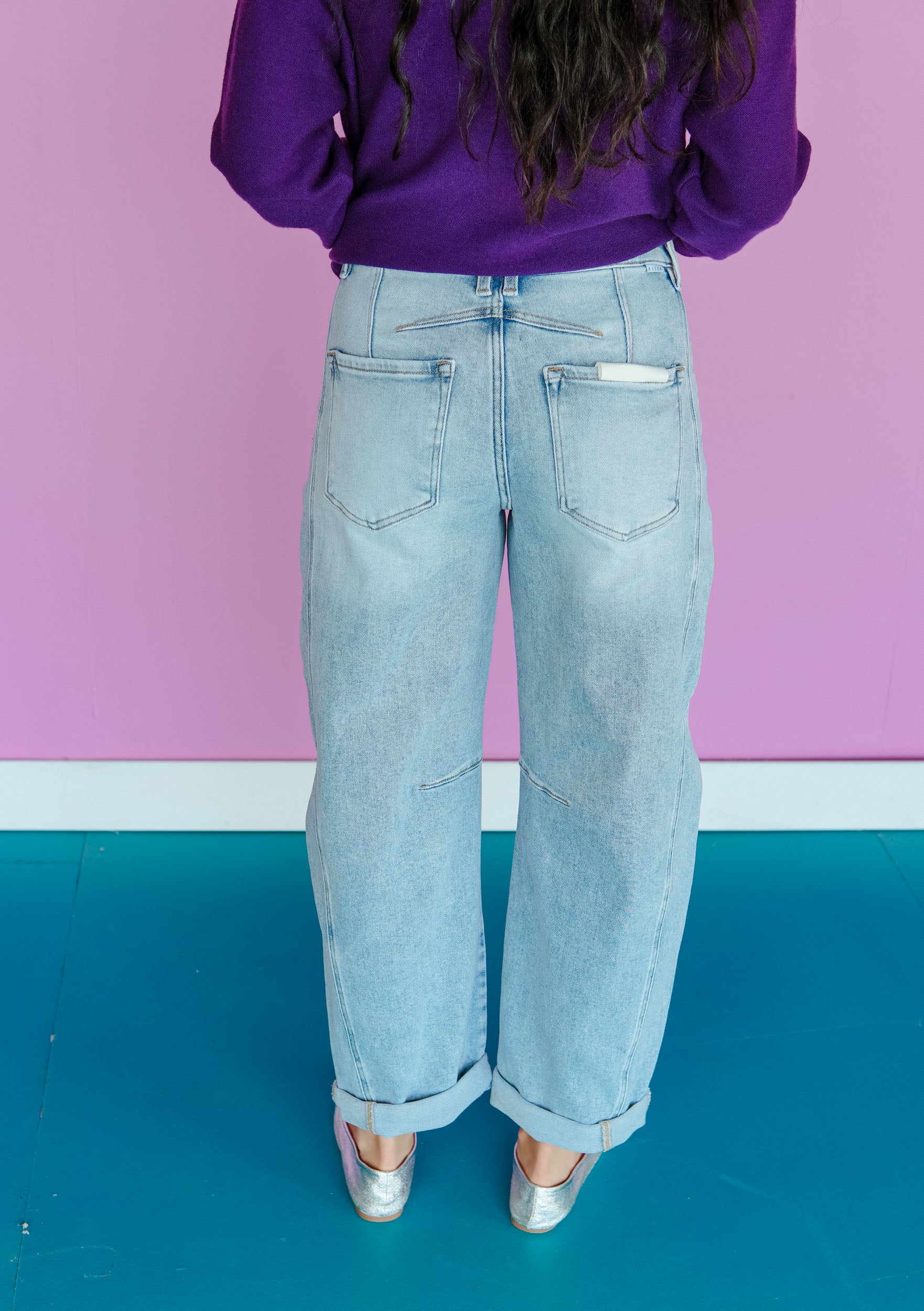 [Risen] Crosby Barrel Jeans - Light Wash