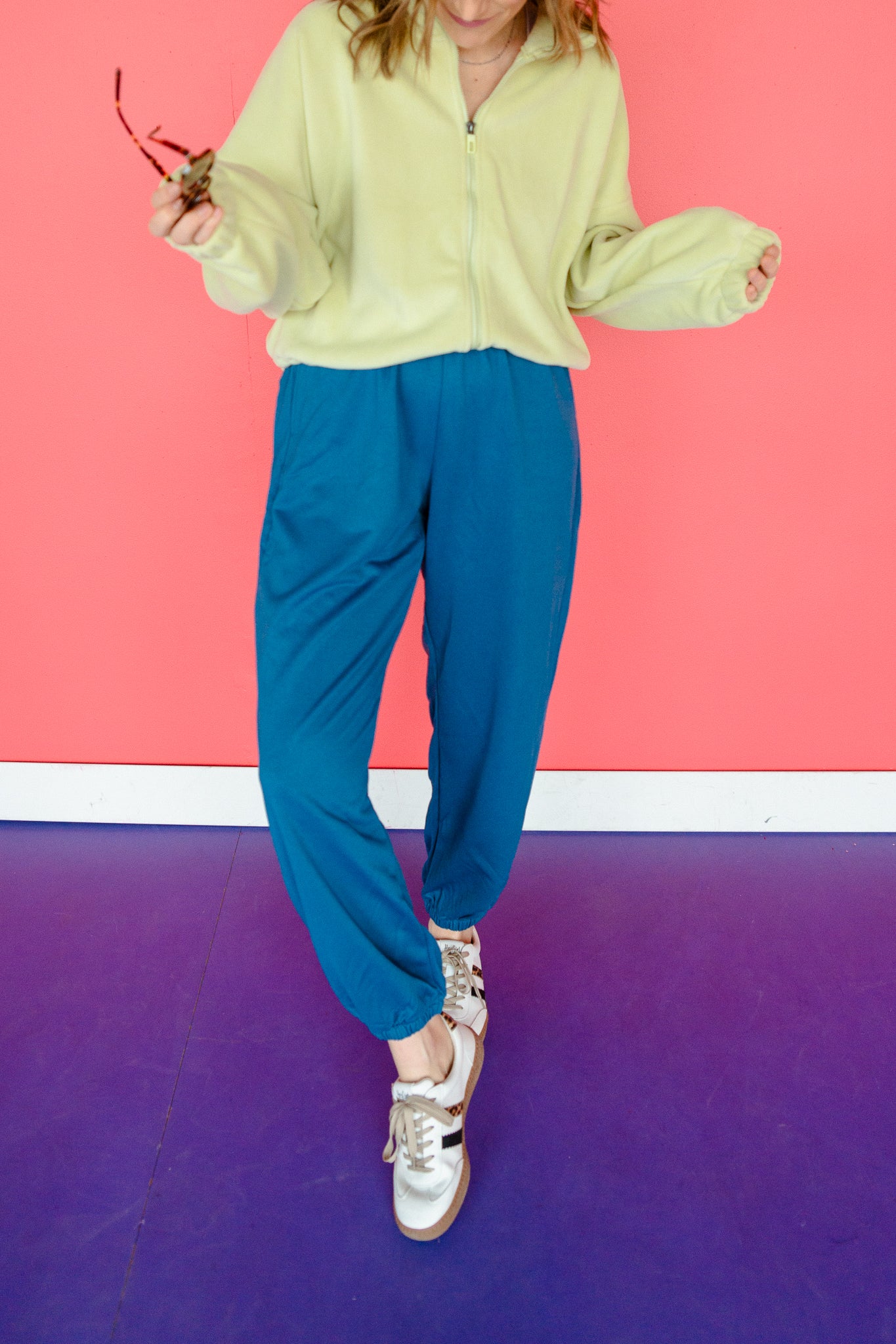 Danielle Loose Fit Sweat Pants - Kingfisher