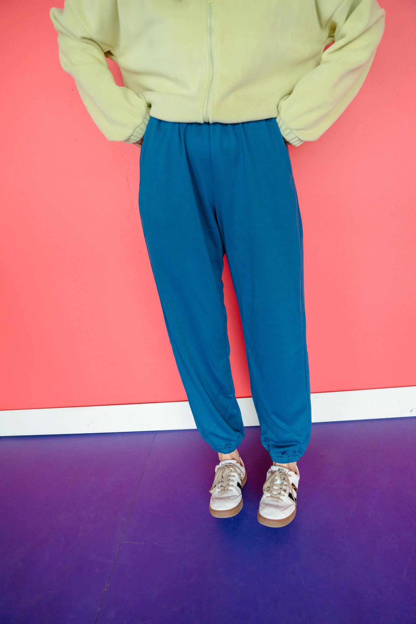 Danielle Loose Fit Sweat Pants - Kingfisher