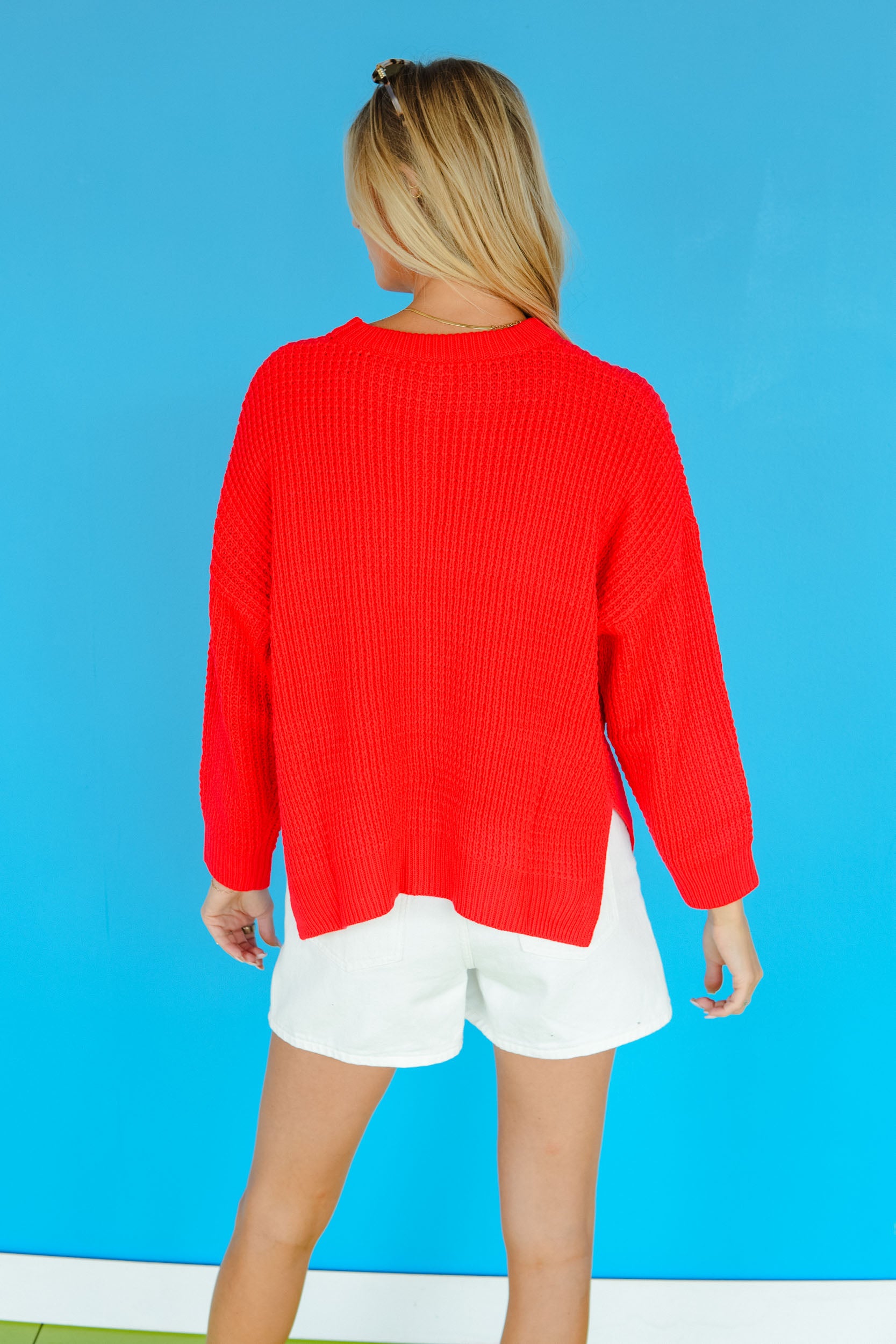 Charlie Knit Sweater - True Red