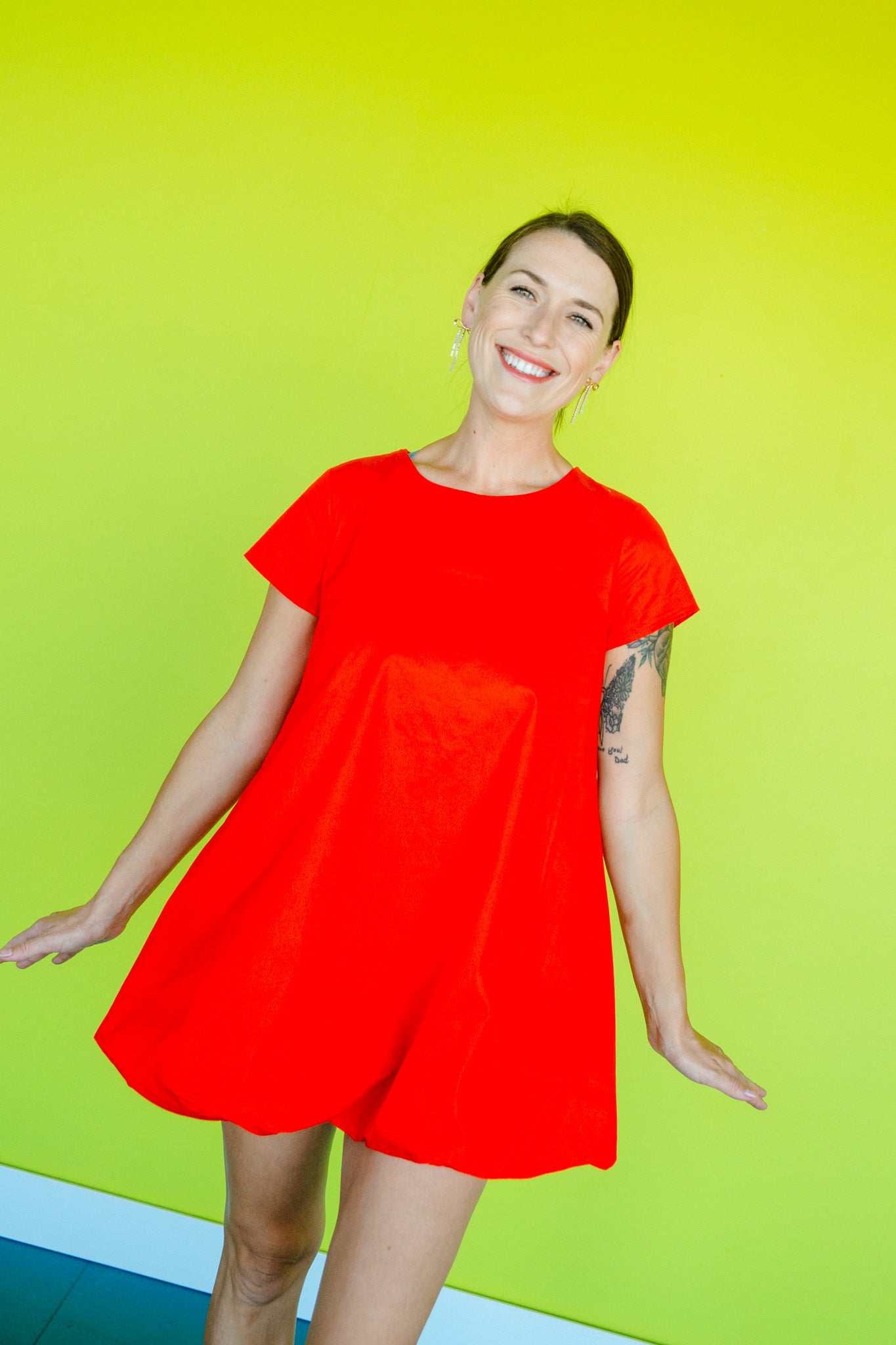 Santana Bubble Skirt Mini Dress