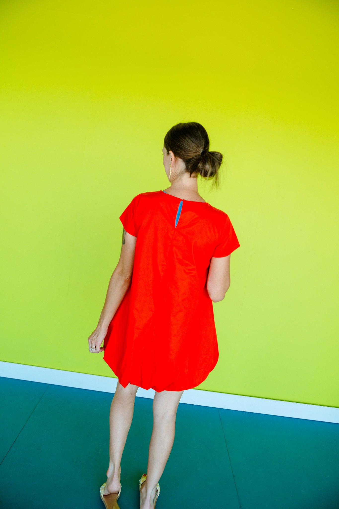 Santana Bubble Skirt Mini Dress