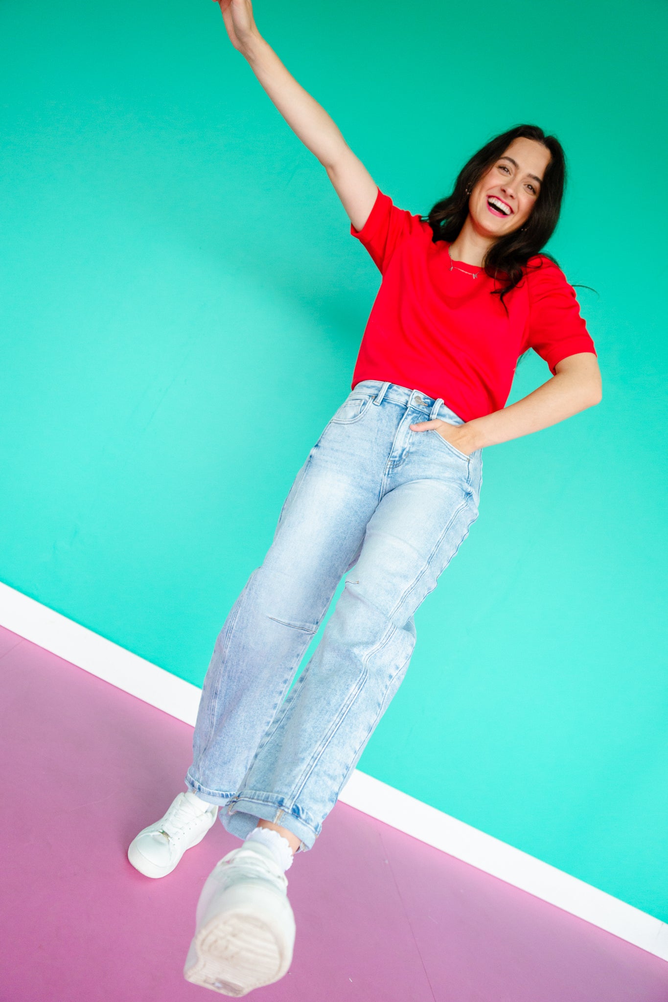 [Risen] Crosby Barrel Jeans - Acid Wash