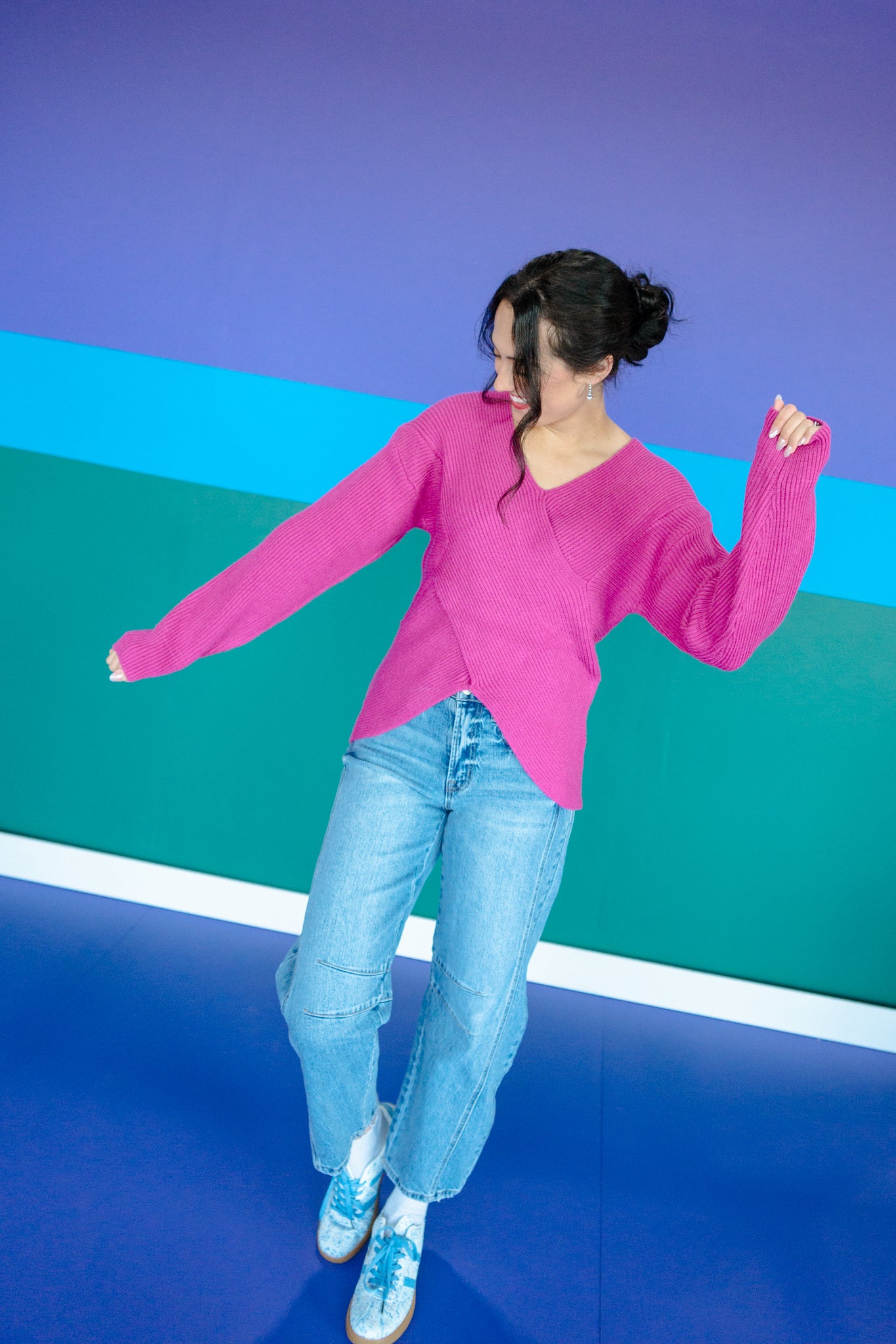 Terri Wrap Ribbed Sweater