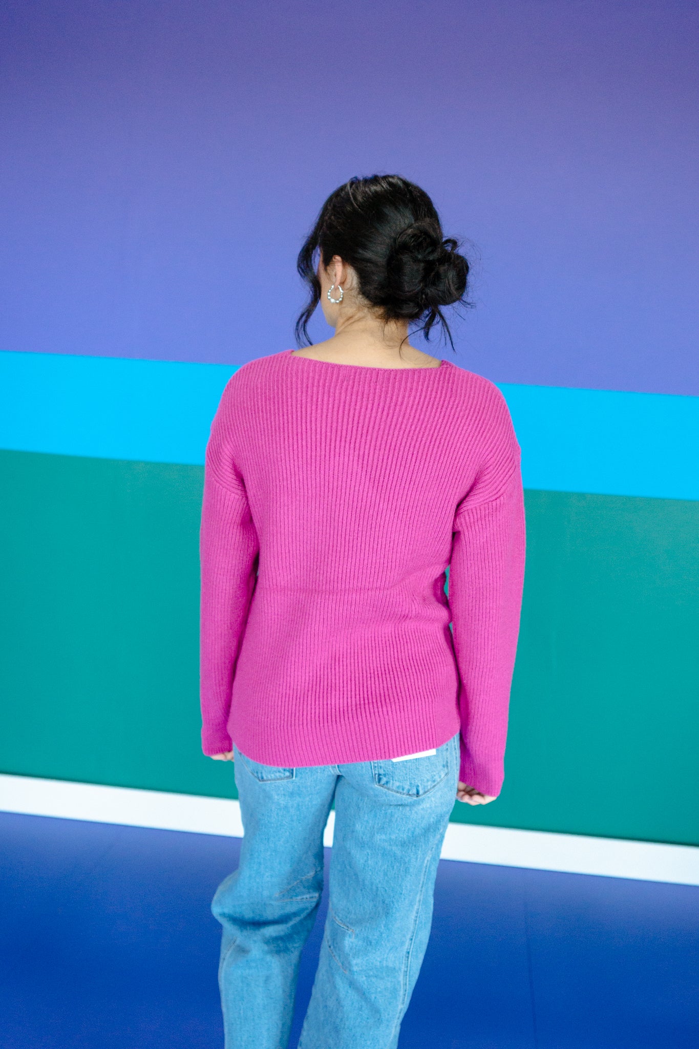 Terri Wrap Ribbed Sweater