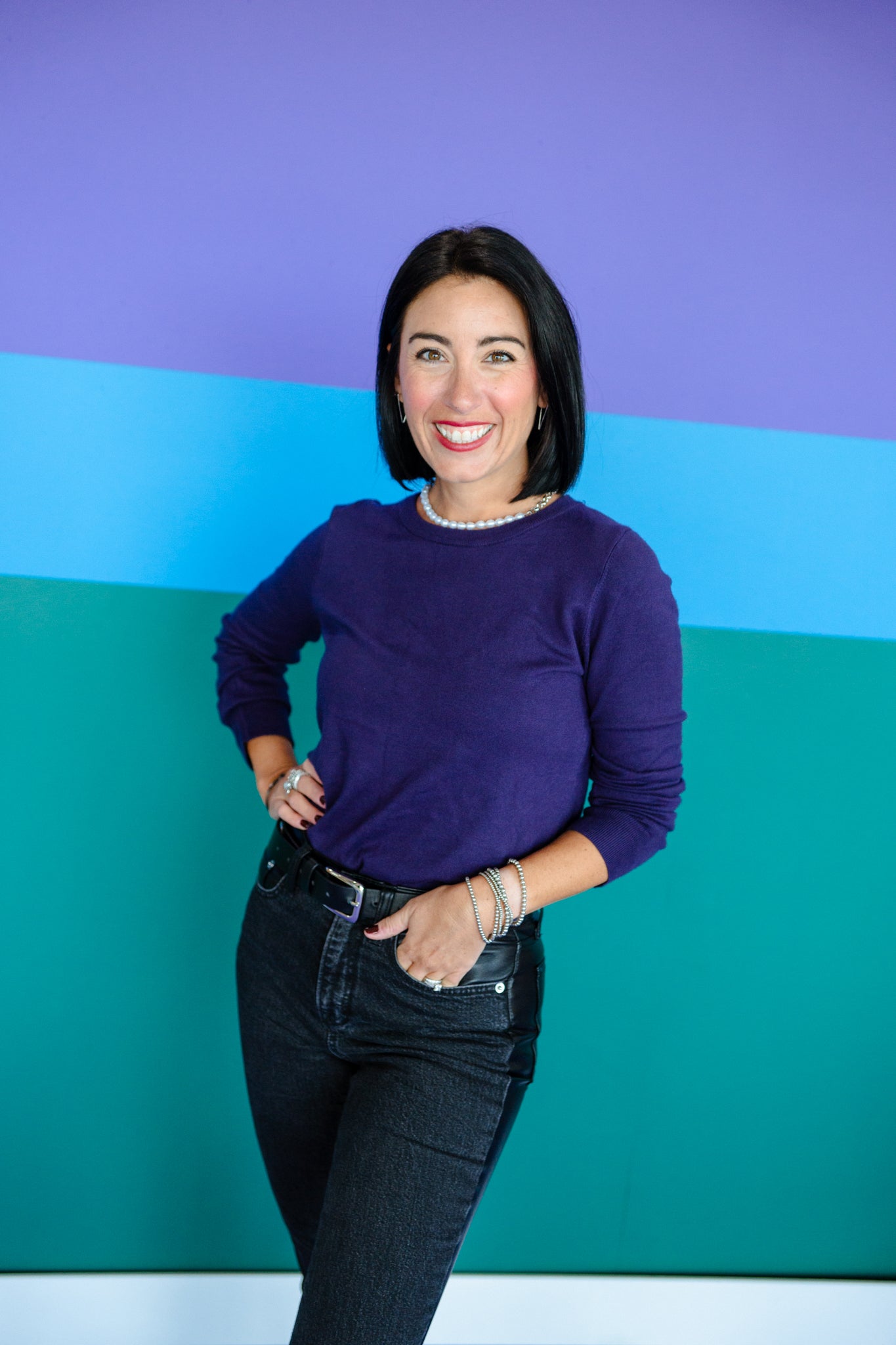 [Ellevate Basics] Lydia Luxe Crew Neck Sweater