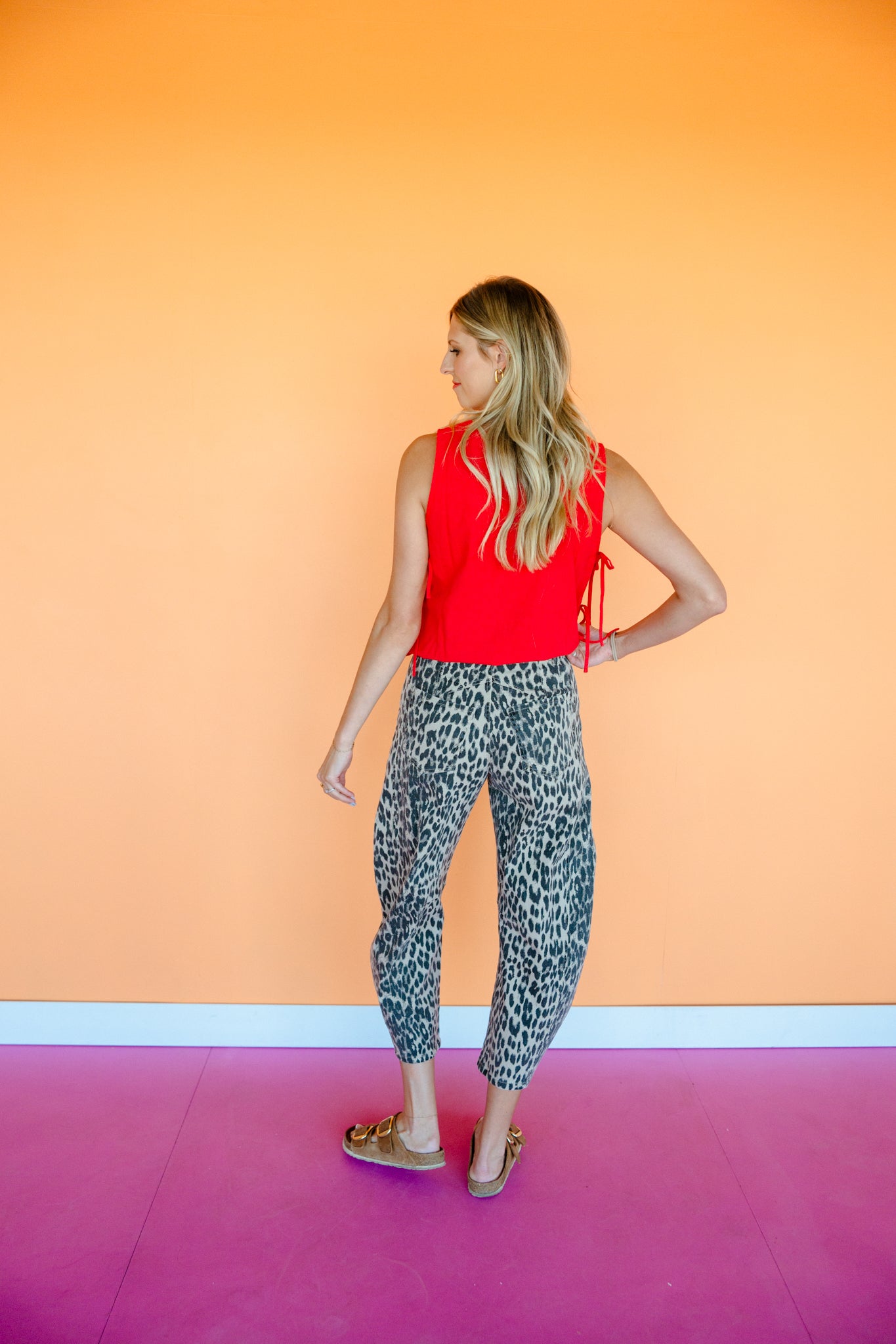 Hadley Side-Tie Tank - True Red