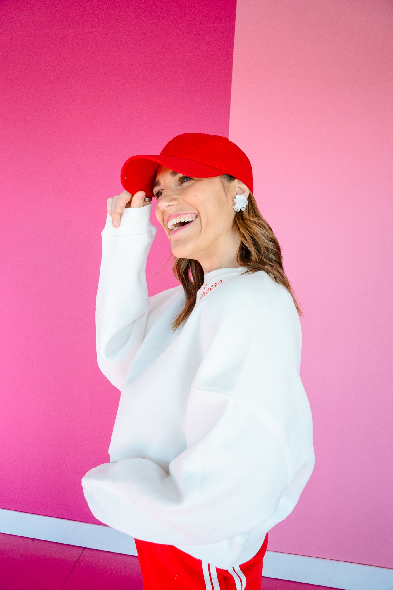 Spread Cheer Boxy Sweatshirt - Cool White