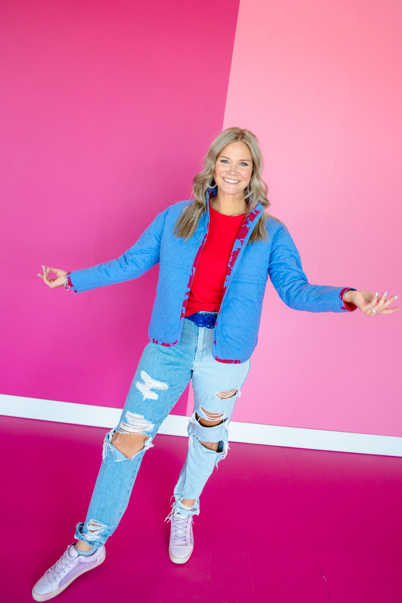 [Ellevate Basics] Clare Reversible Quilted Jacket