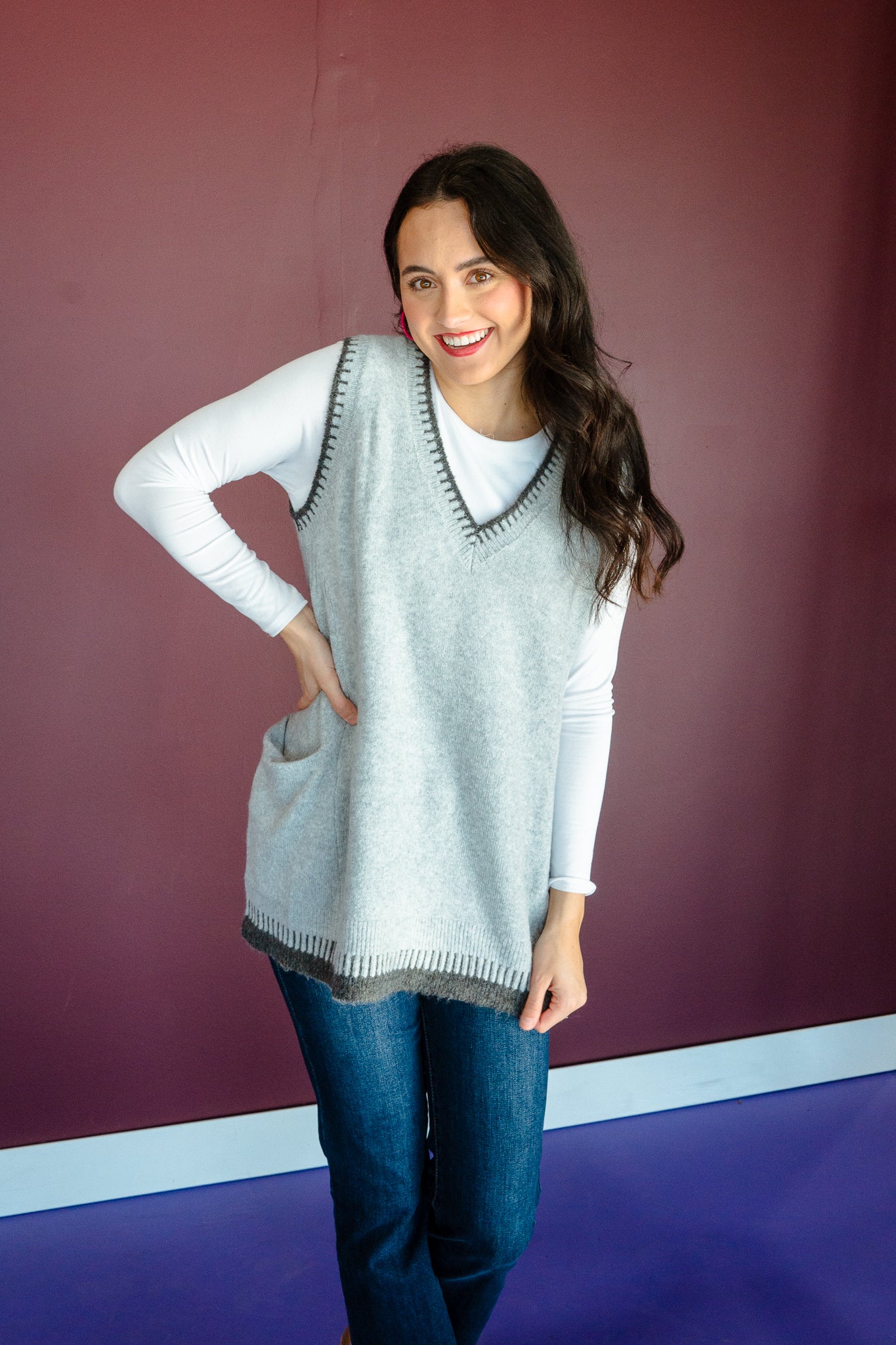Hallie Pullover Sweater Vest