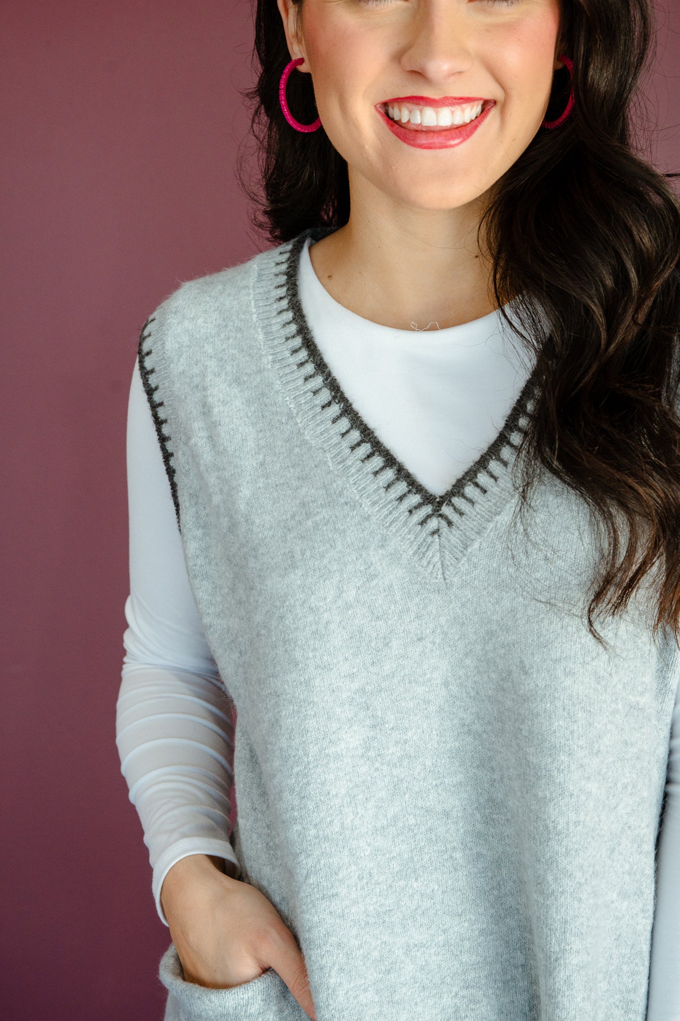 Hallie Pullover Sweater Vest