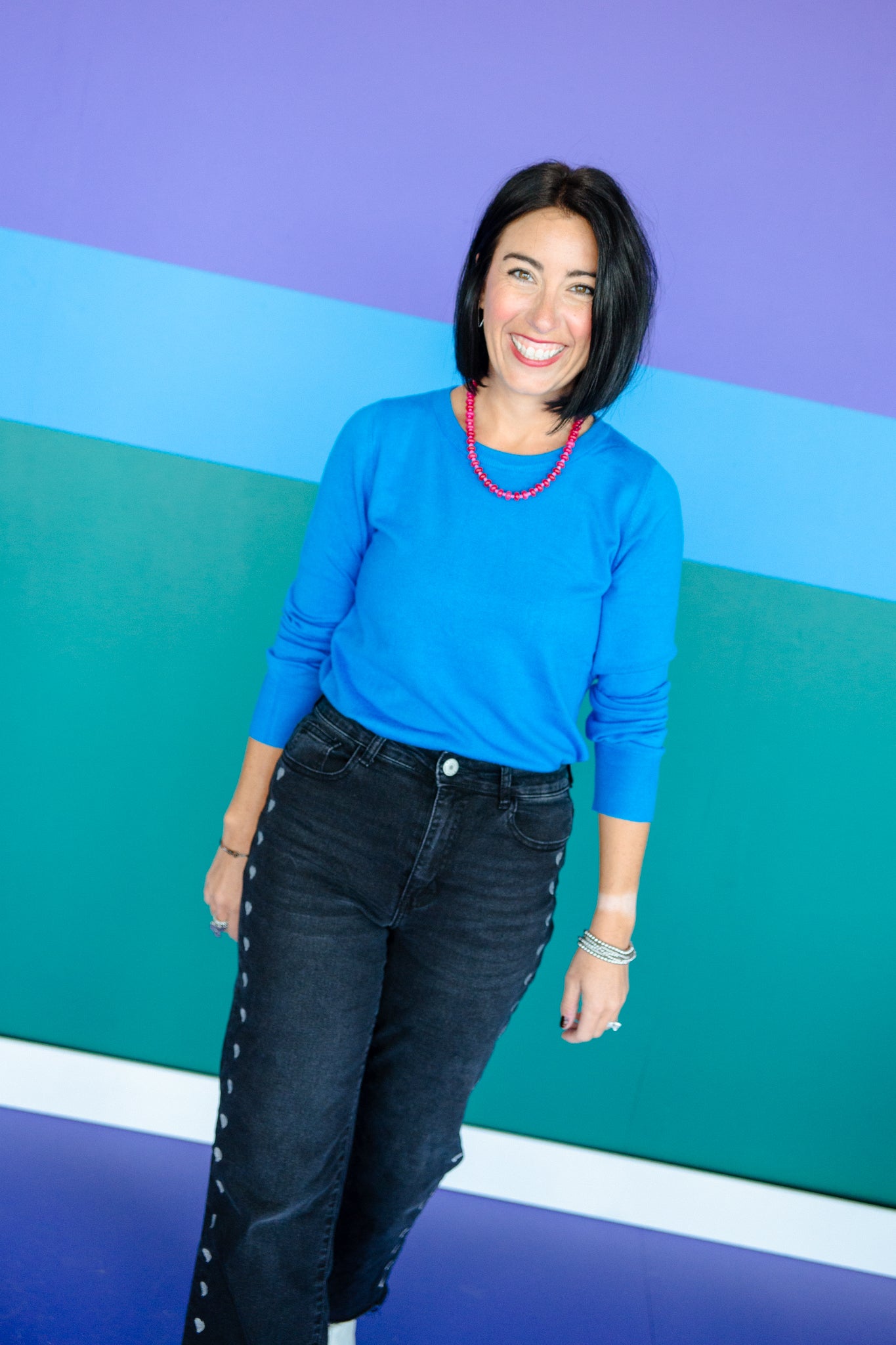 [Ellevate Basics] Lydia Luxe Crew Neck Sweater