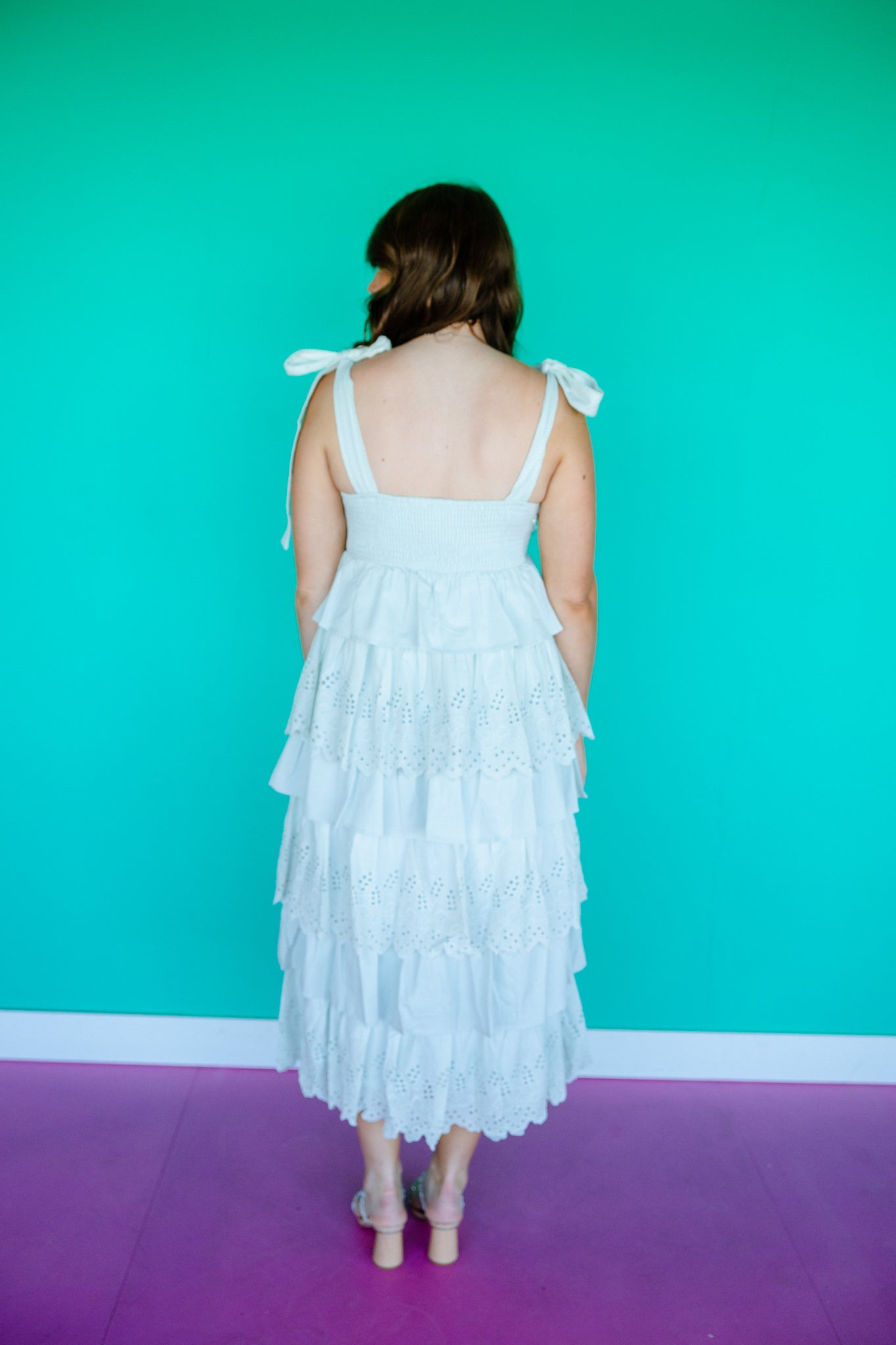 pastel tiered maxi dress JUNIPER Floral Print Maxi Dress