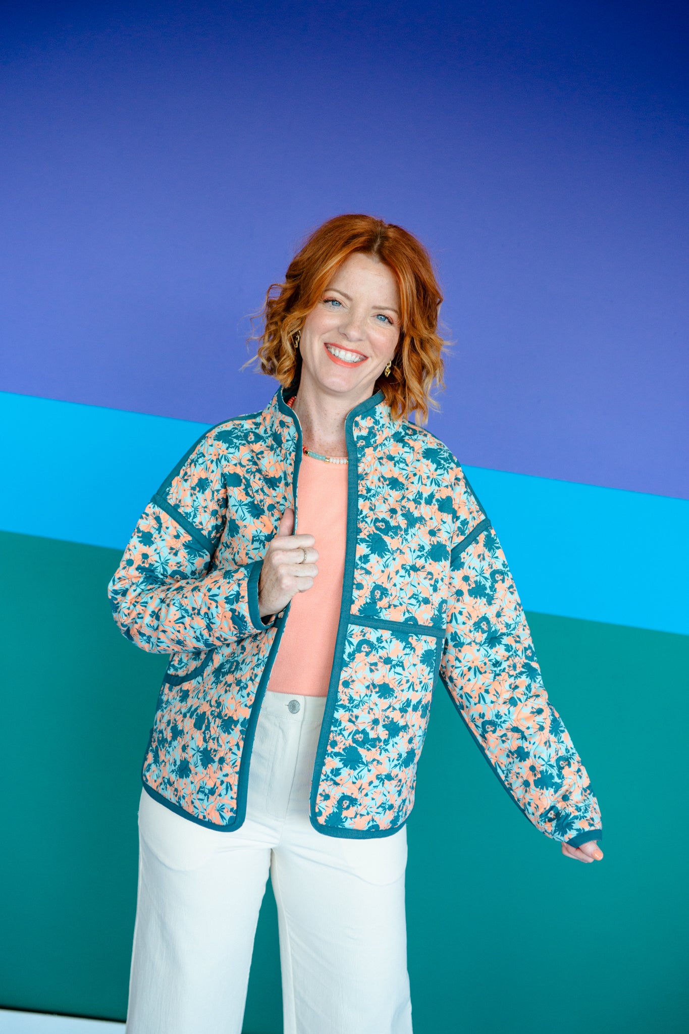 [Ellevate Basics] Clare Reversible Quilted Jacket