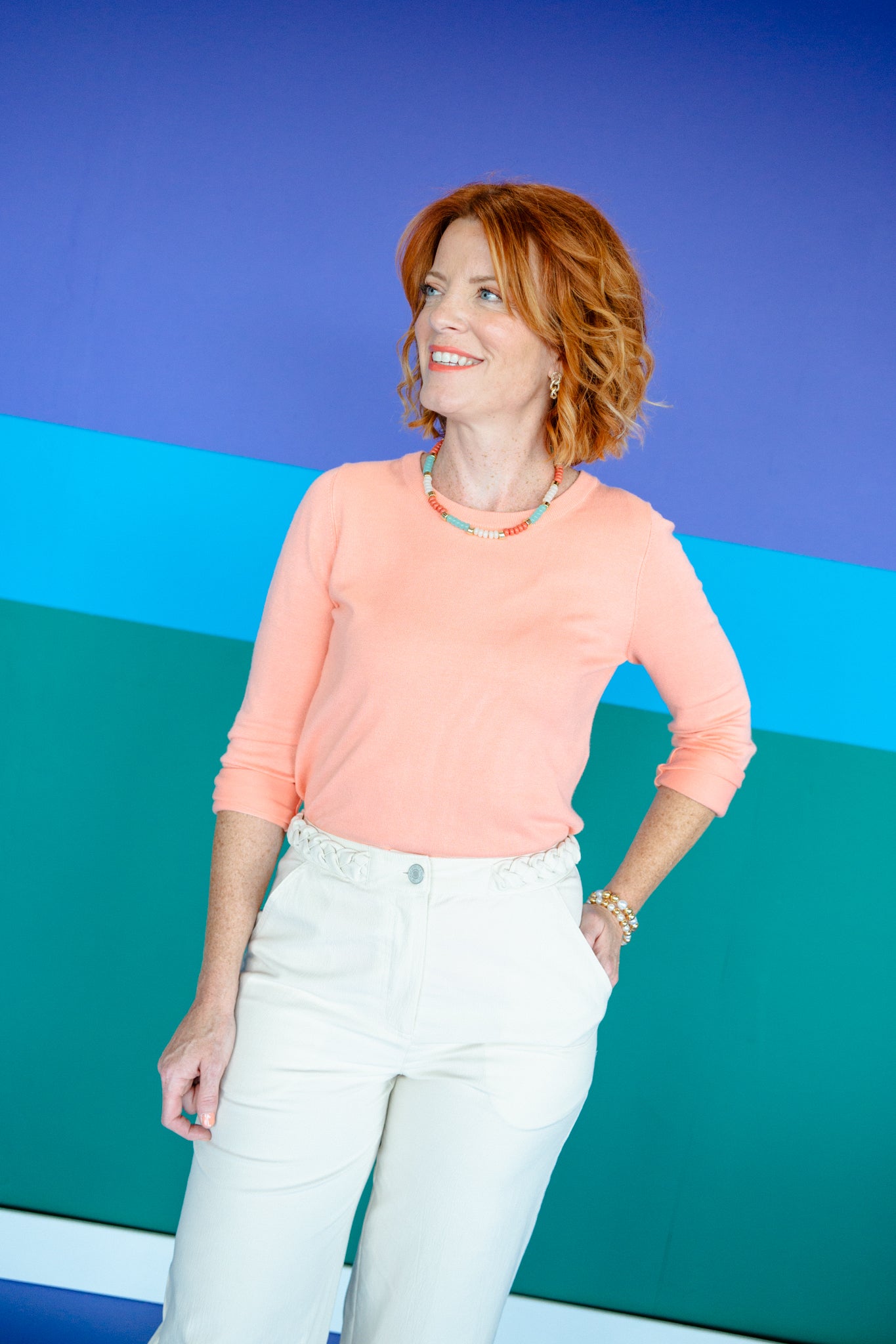 [Ellevate Basics] Lydia Luxe Crew Neck Sweater