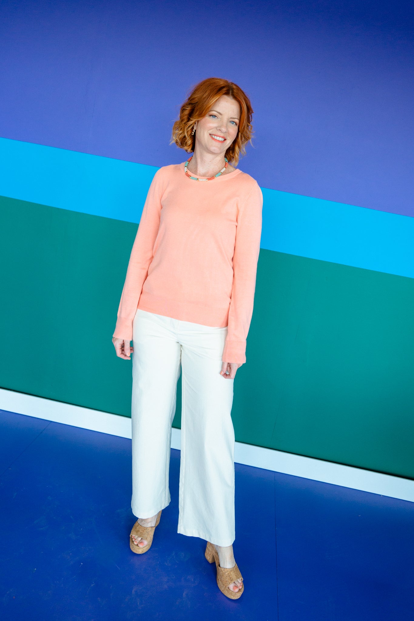 [Ellevate Basics] Lydia Luxe Crew Neck Sweater