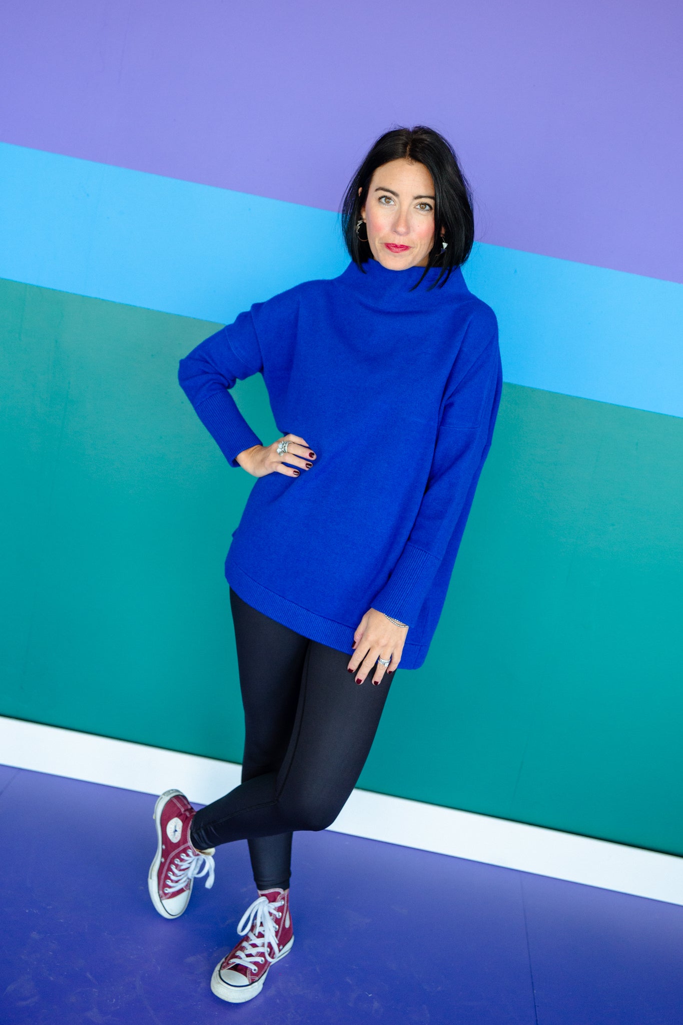 [Ellevate Basics] Serena Luxe Loft Neck Sweater