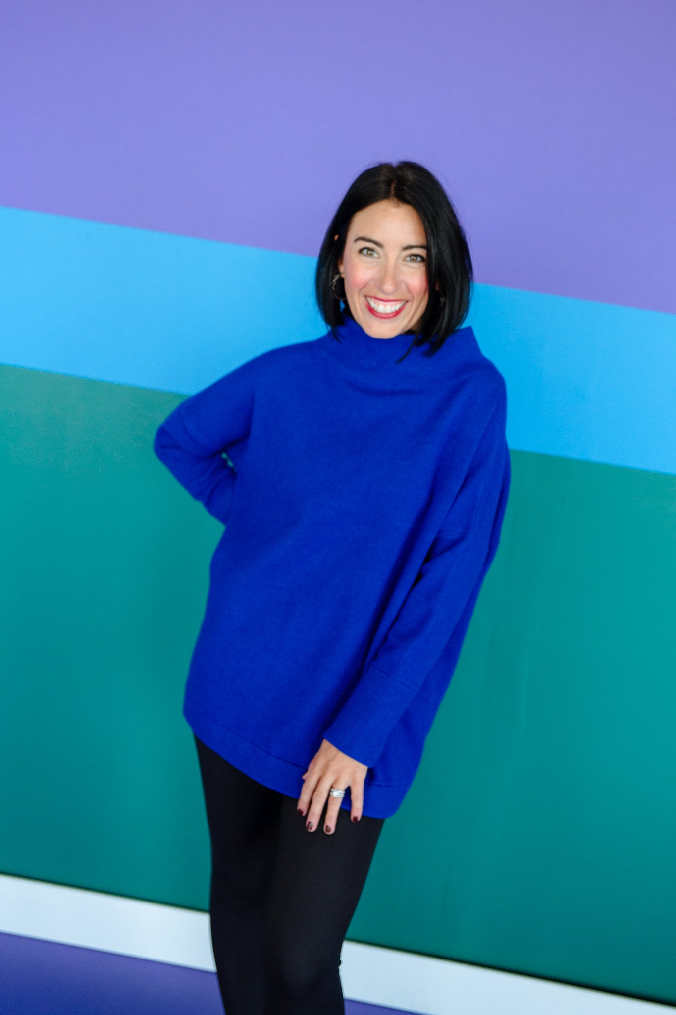 [Ellevate Basics] Serena Luxe Loft Neck Sweater