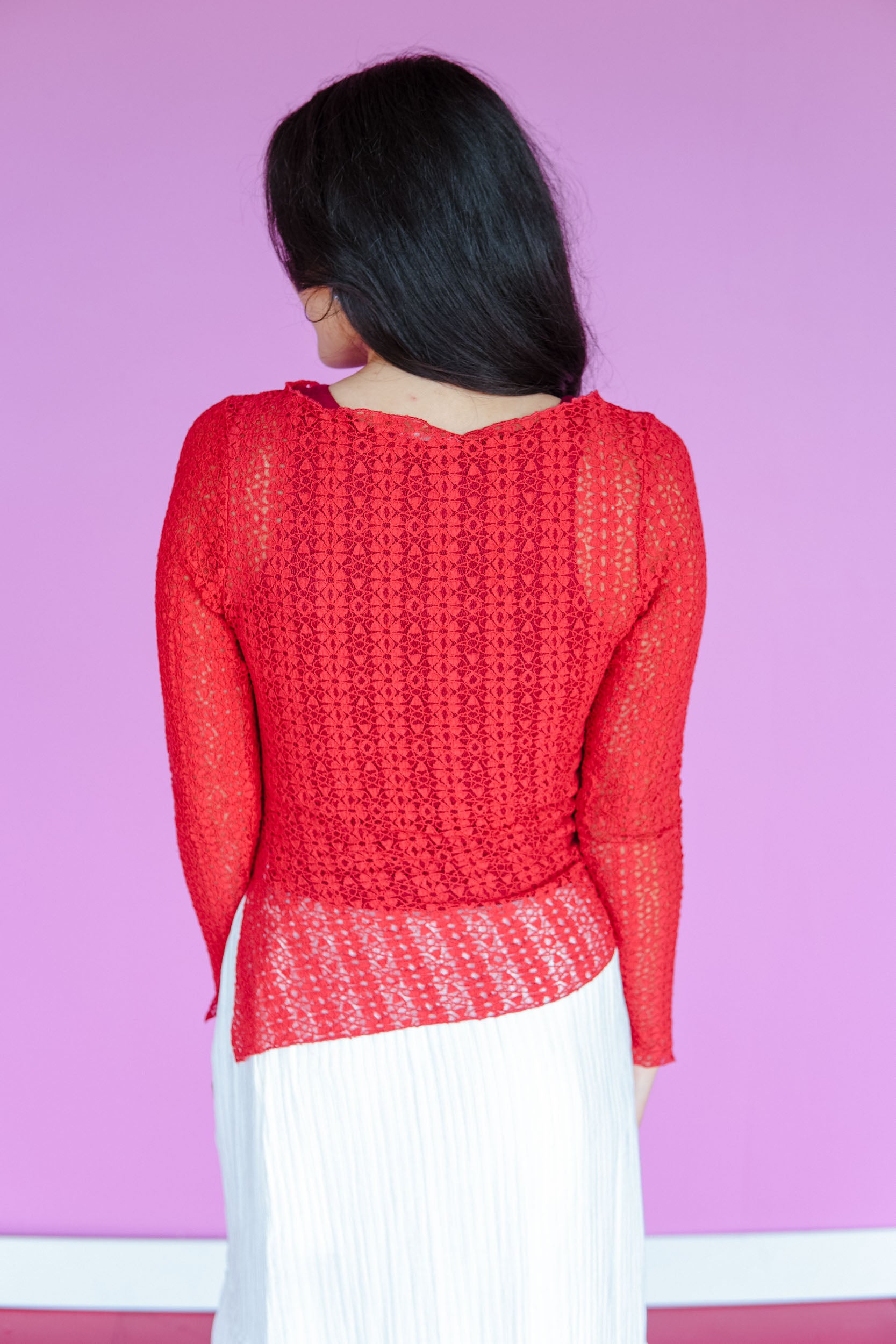 Apple Cider Lace Long Sleeve