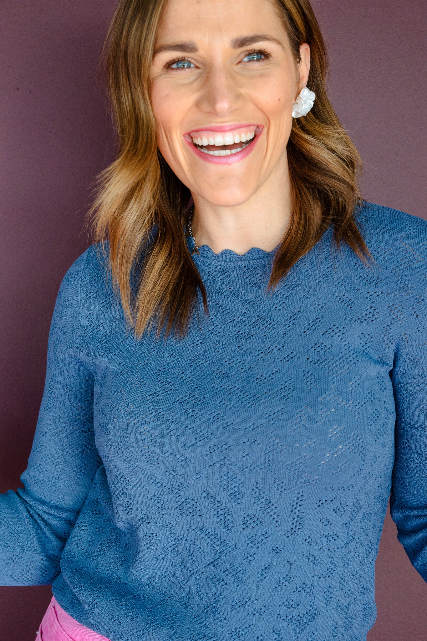 Reese Knit Detail Sweater