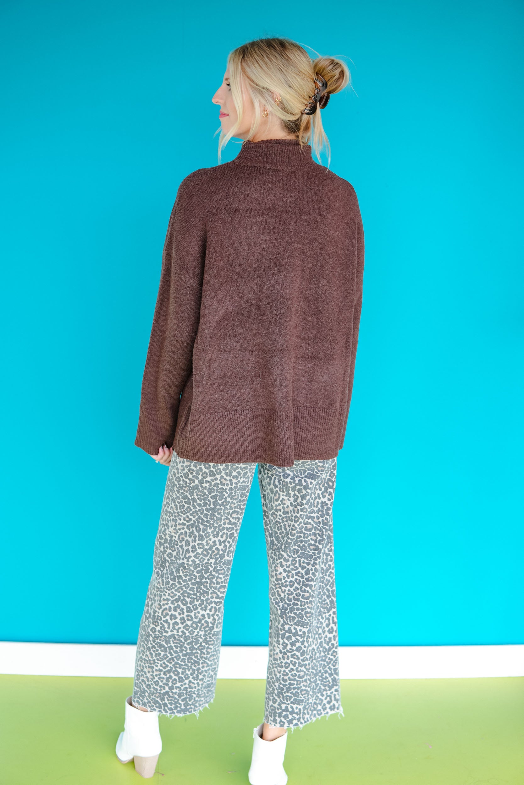 Wanda Turtleneck Sweater - Dark Brown