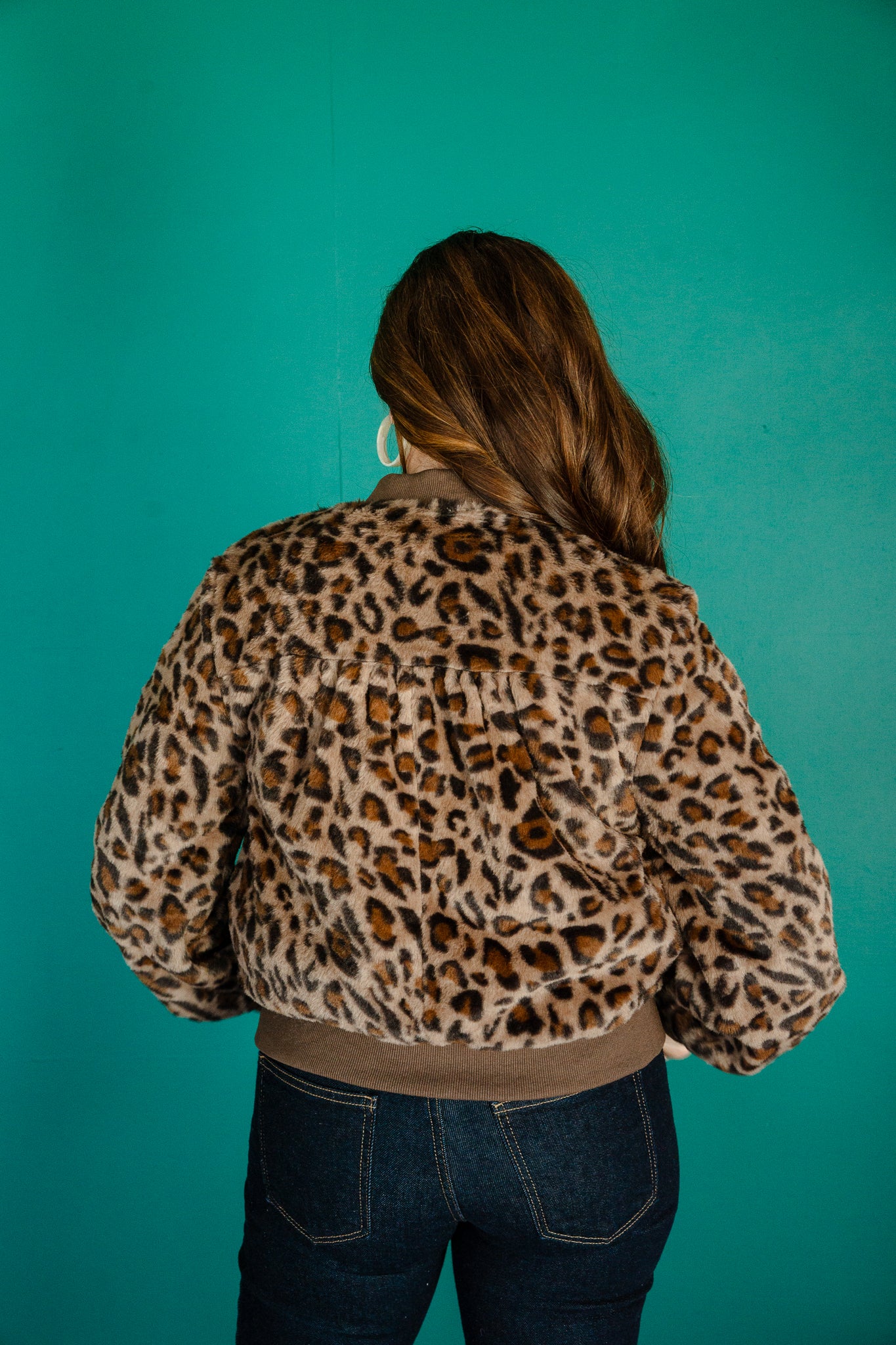Beverly Faux Fur Jacket - Dark Brown + Tan