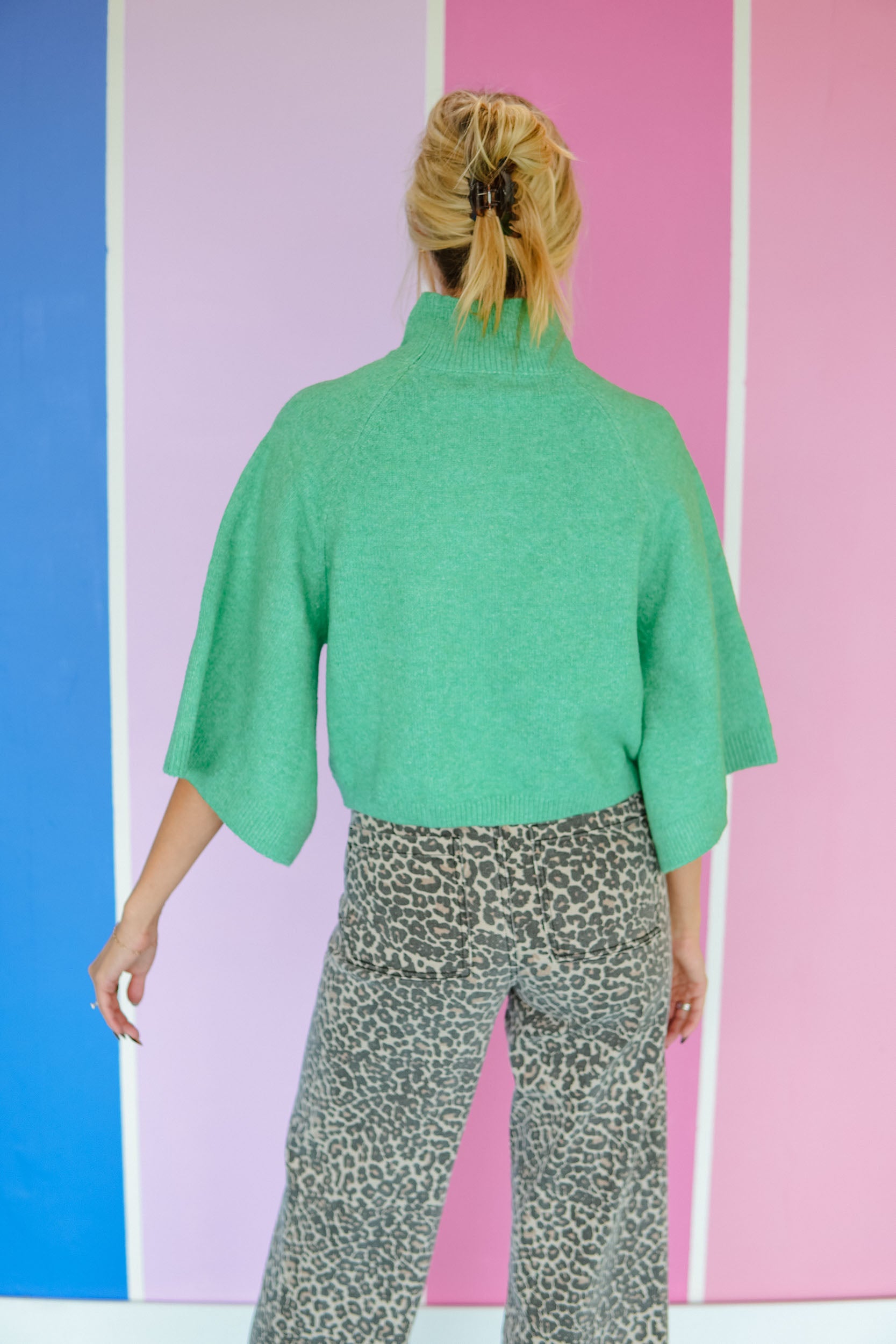 Veta Turtleneck Sweater - Warm Green