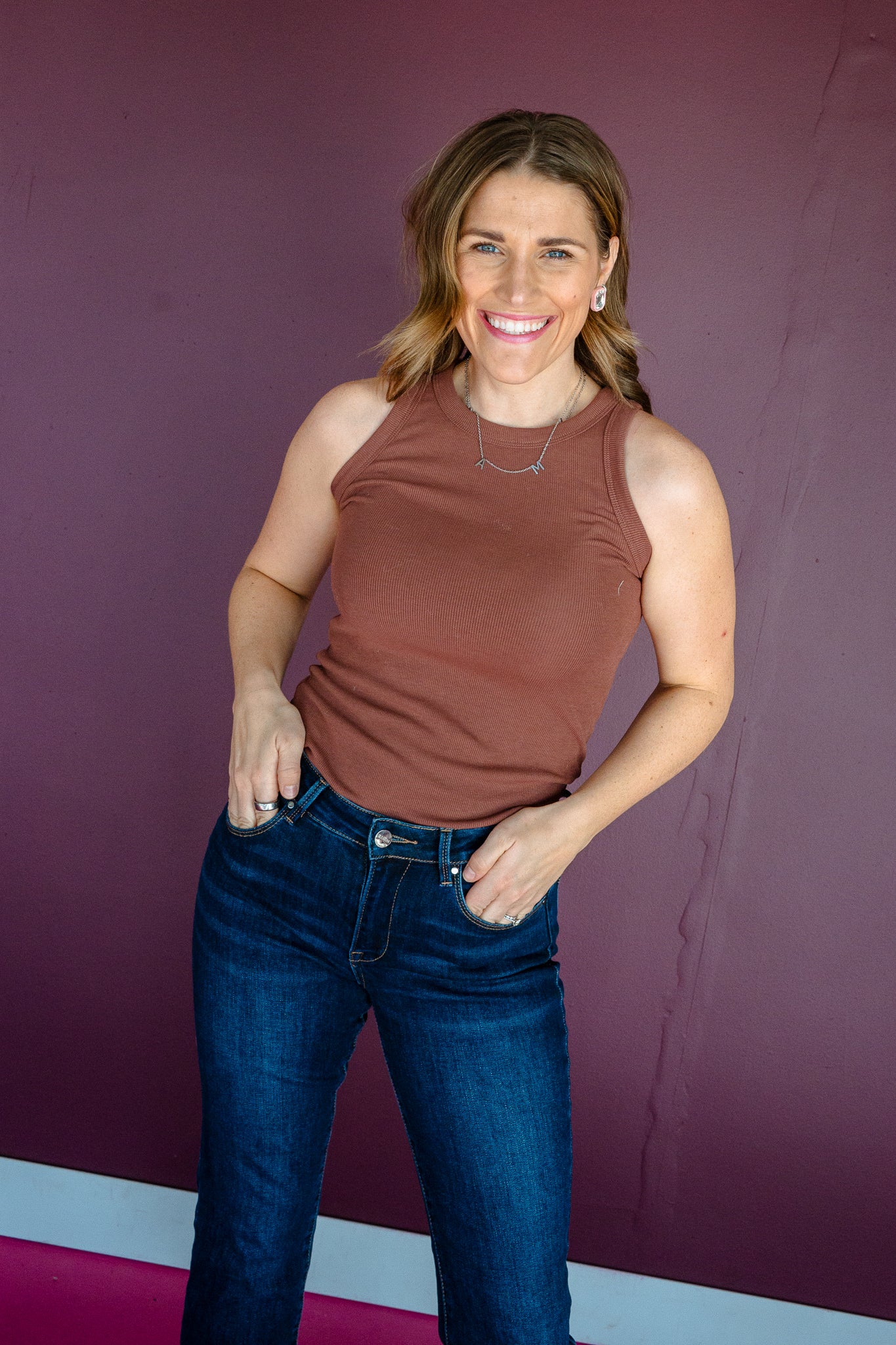 Molly High Neck Tank