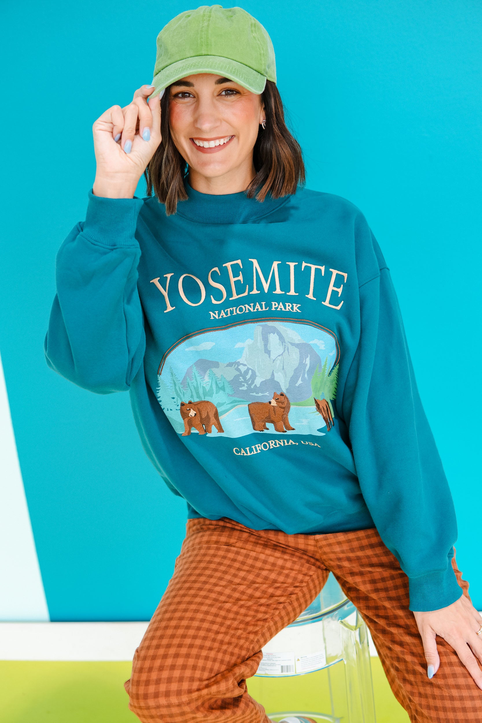 Take A Hike Sweatshirt - Kingfisher