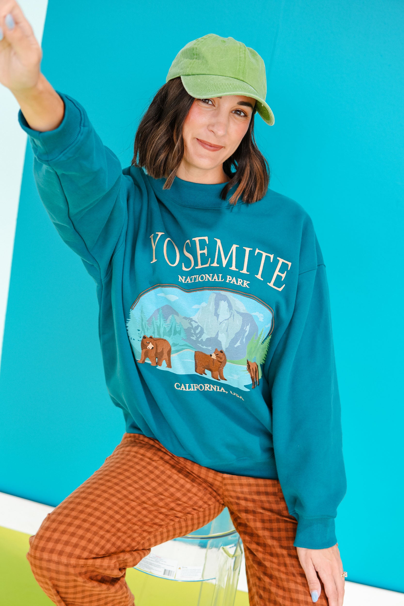 Take A Hike Sweatshirt - Kingfisher