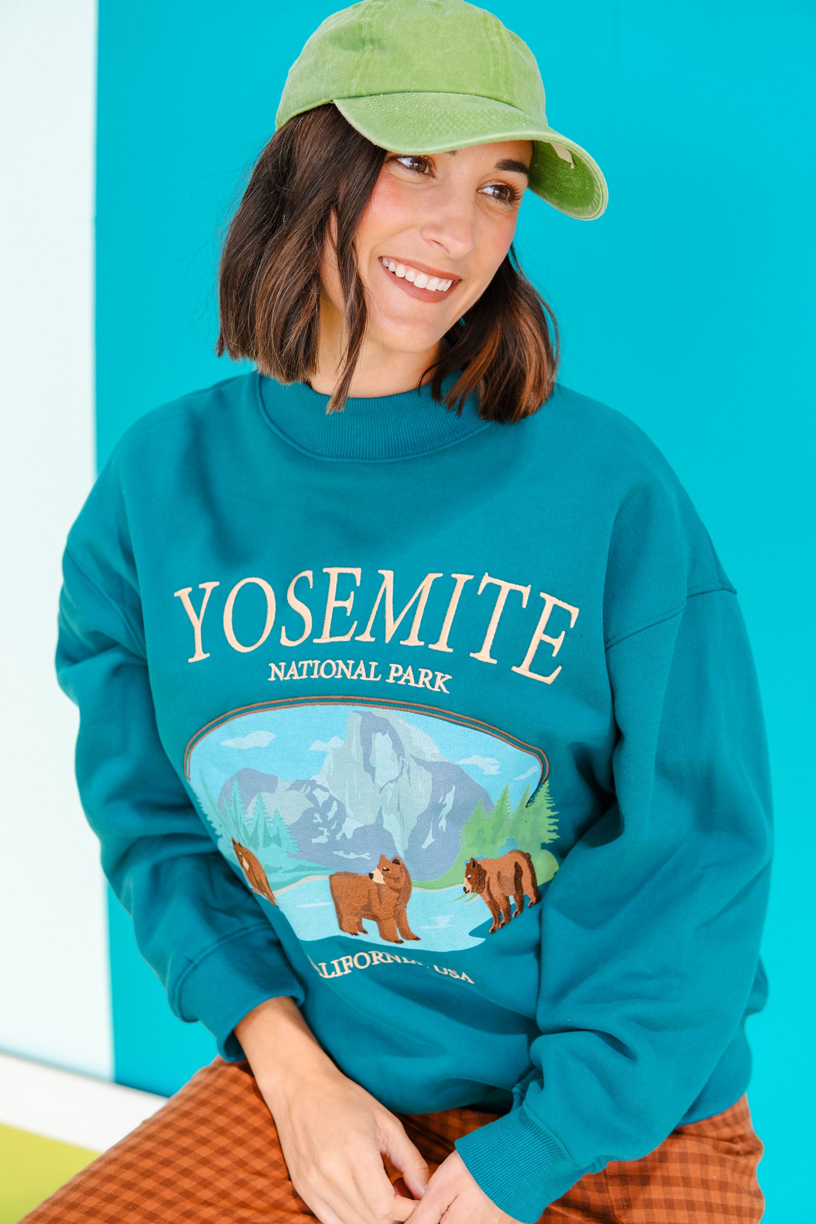Take A Hike Sweatshirt - Kingfisher
