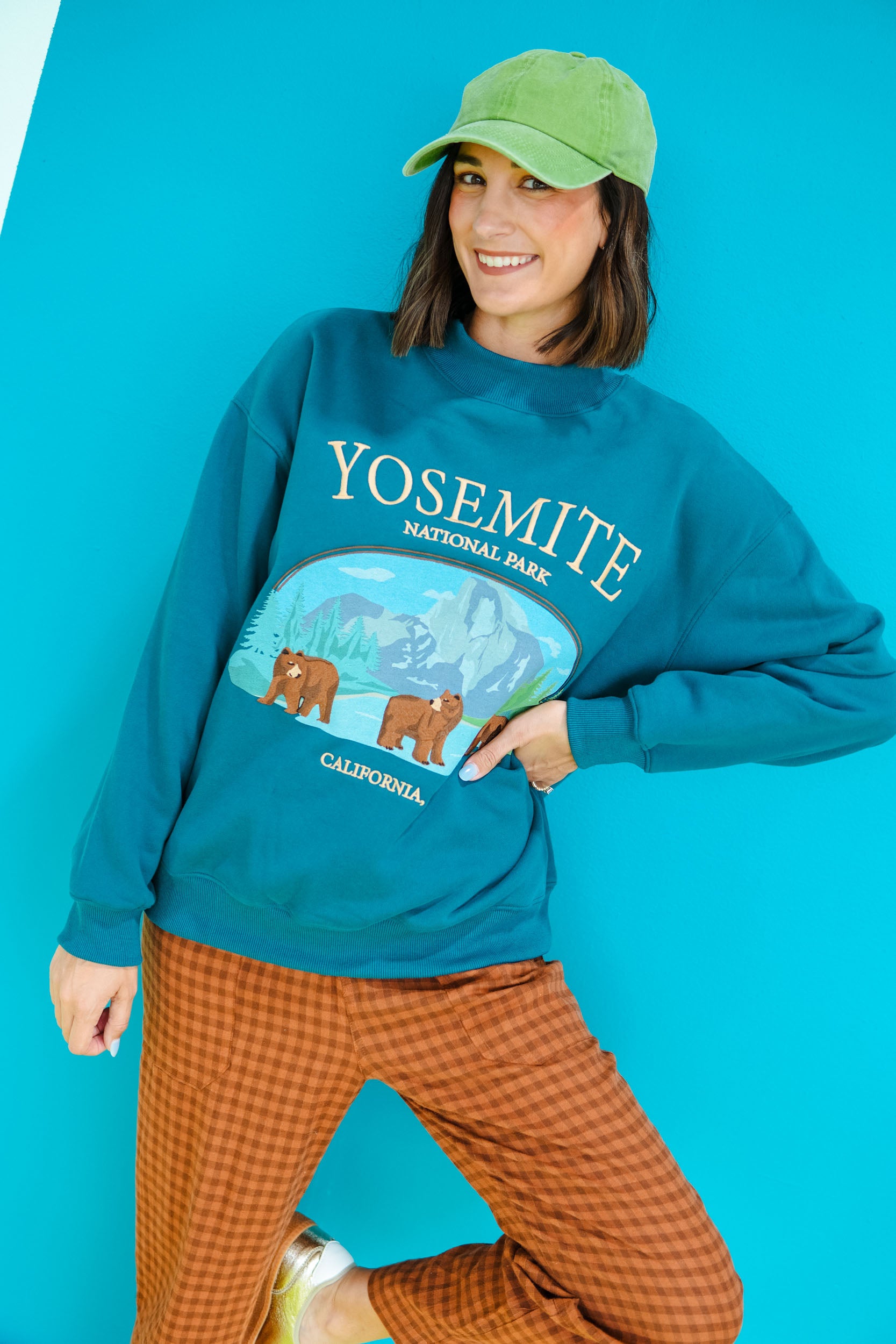 Take A Hike Sweatshirt - Kingfisher