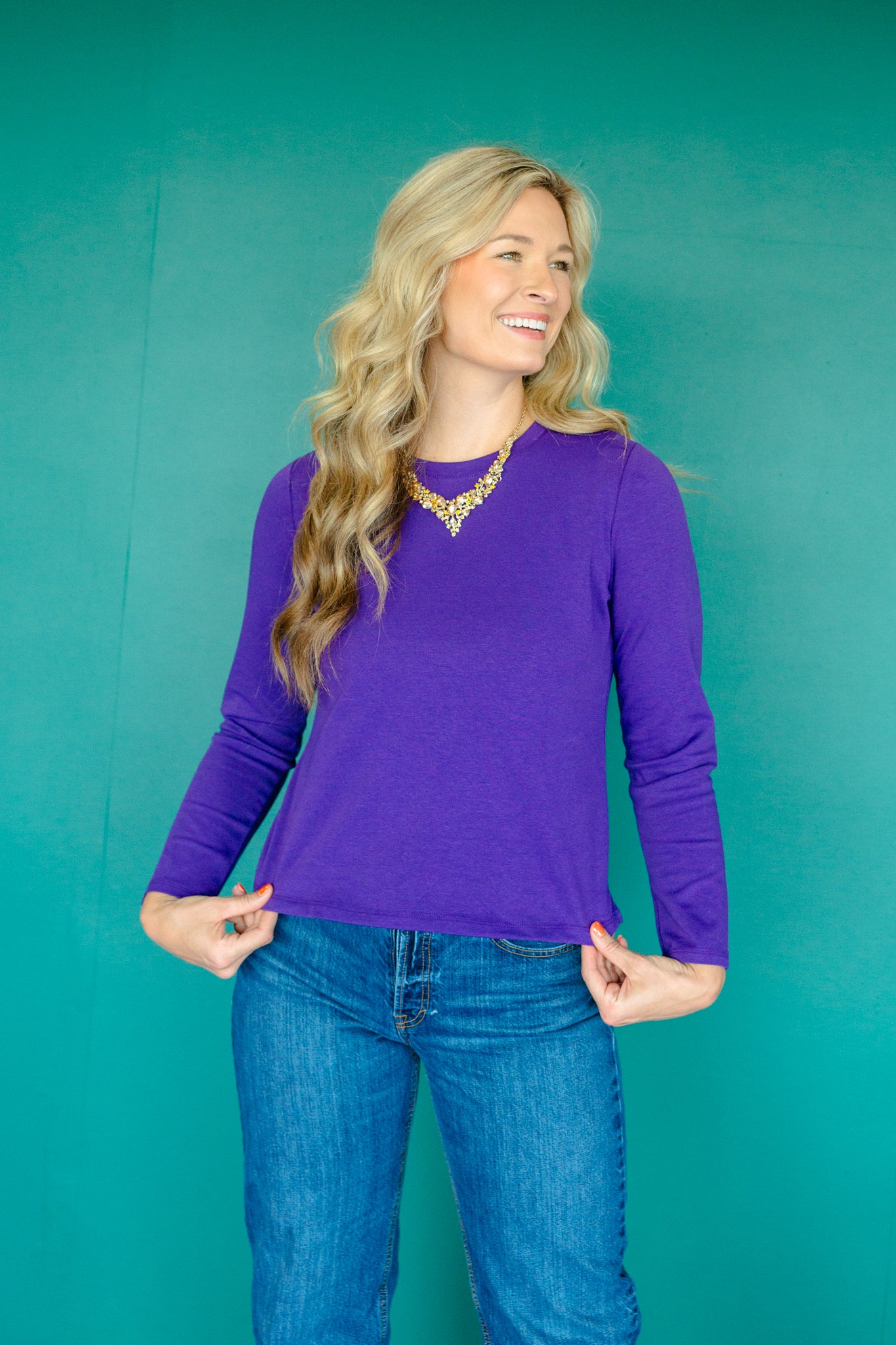 [Ellevate Basics] Jane Cotton Long Sleeve Tee