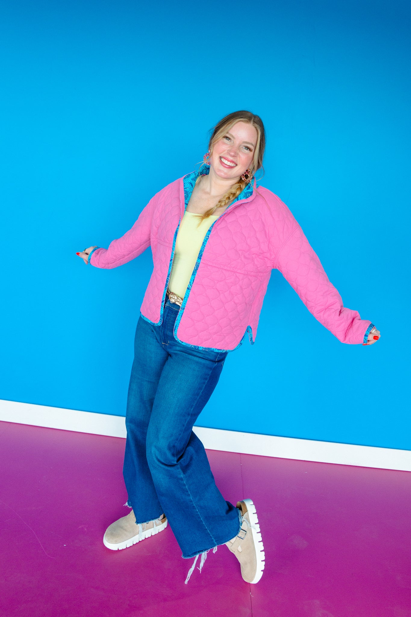 [Ellevate Basics] Clare Reversible Quilted Jacket