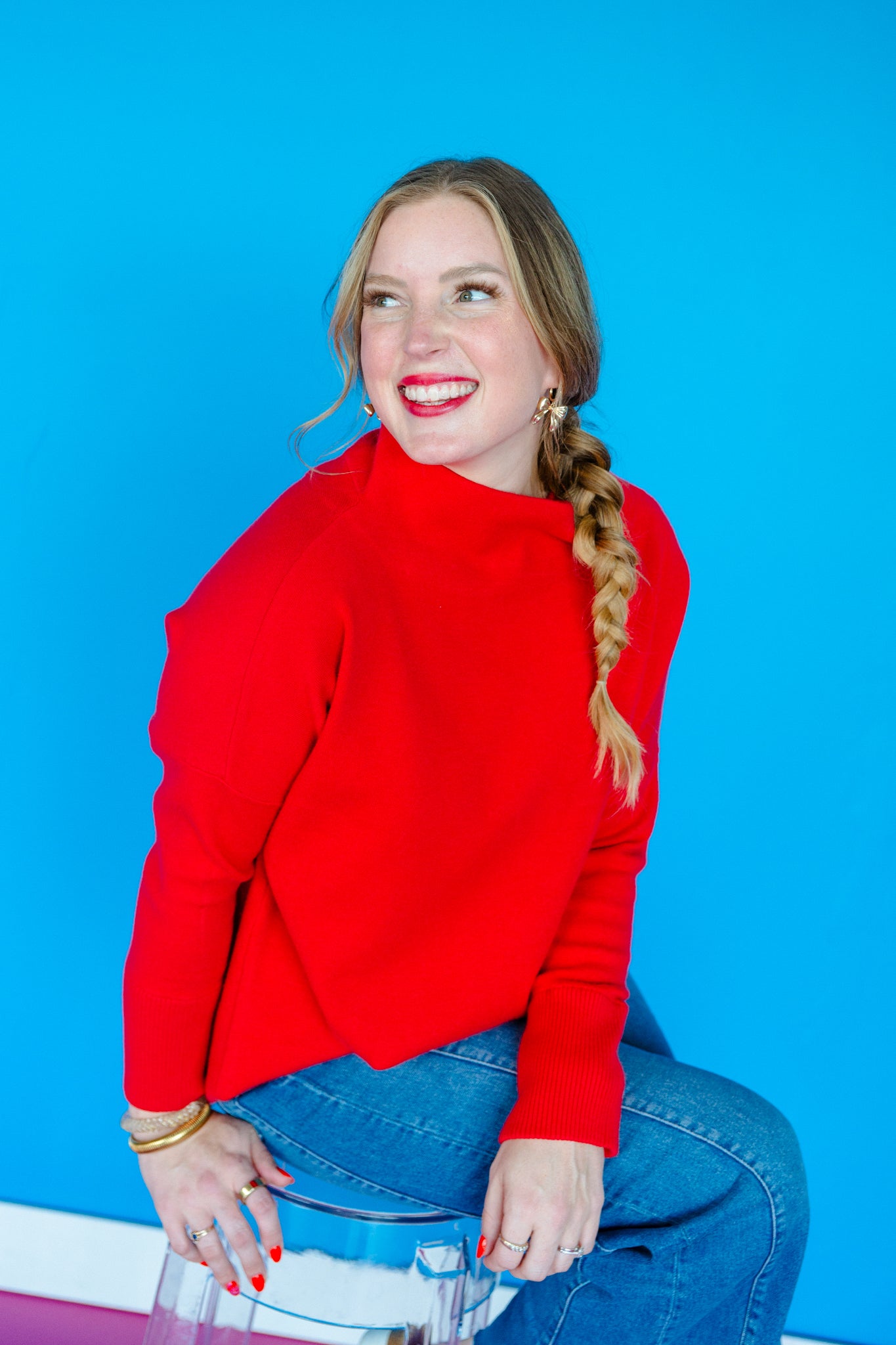 [Ellevate Basics] Serena Luxe Loft Neck Sweater