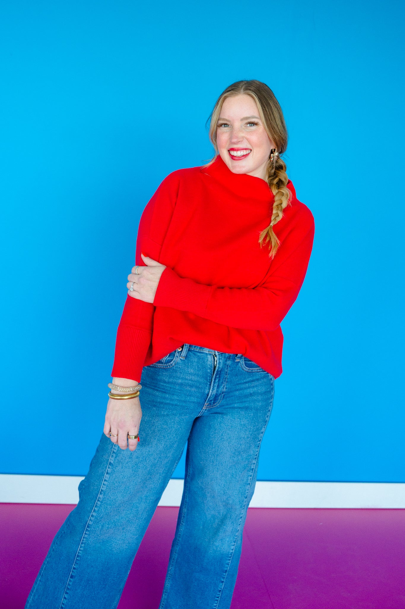 [Ellevate Basics] Serena Luxe Loft Neck Sweater