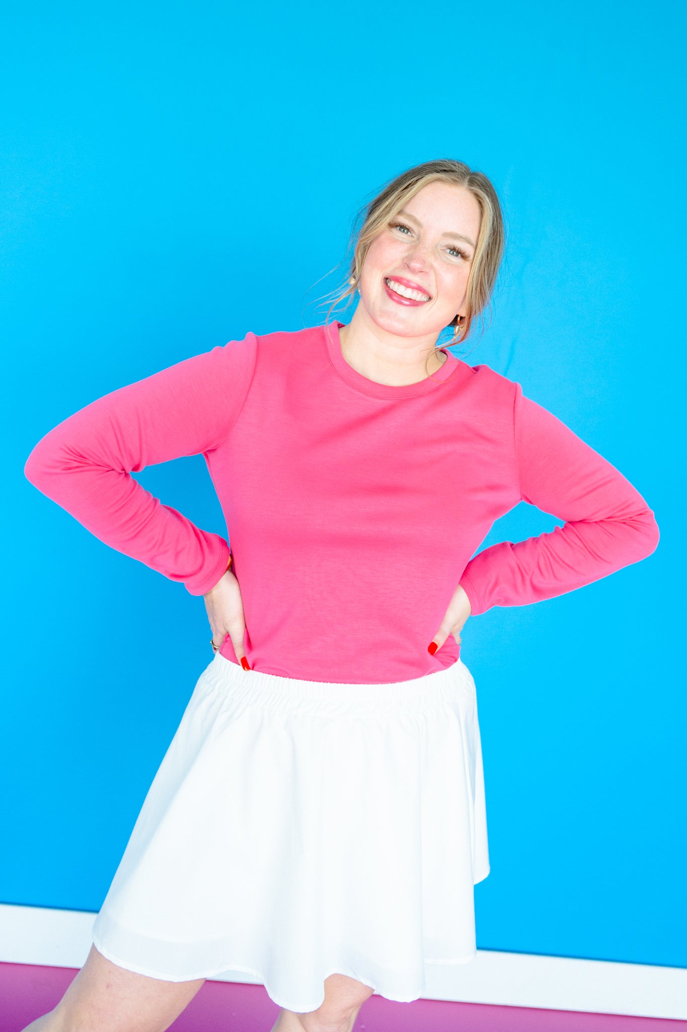 [Ellevate Basics] Jeanne Breeze Long Sleeve Tee