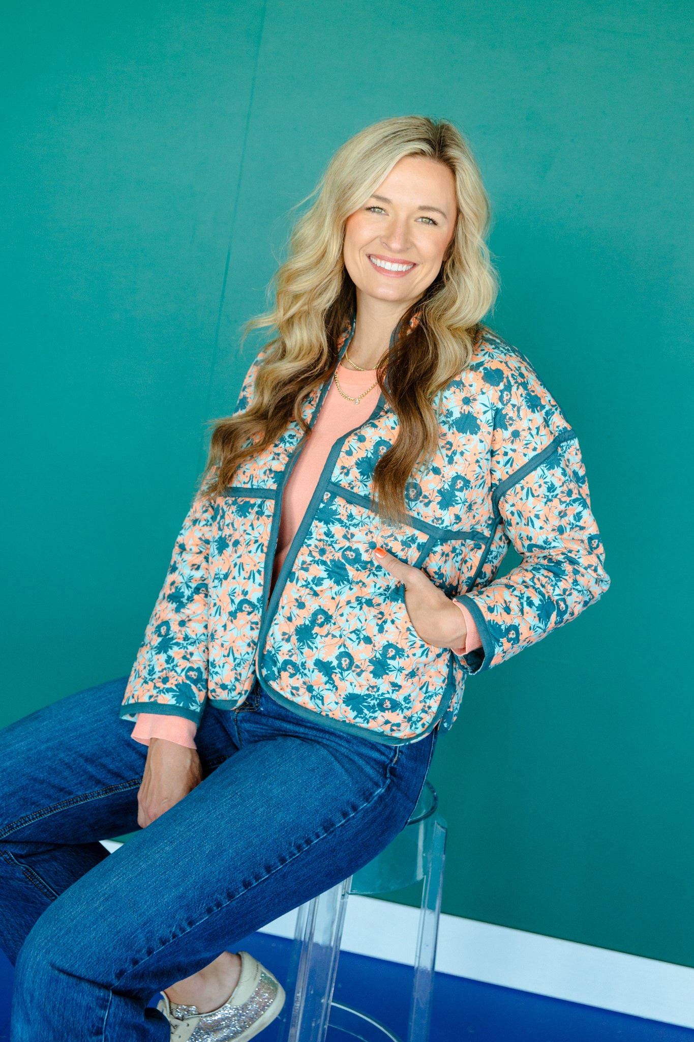 [Ellevate Basics] Clare Reversible Quilted Jacket