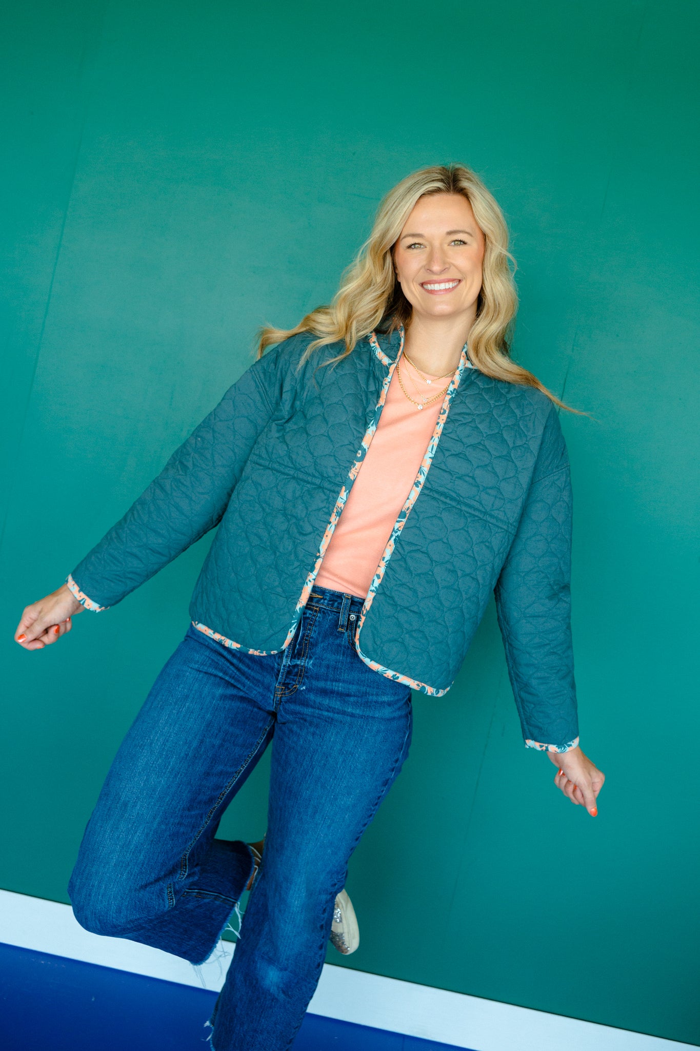 [Ellevate Basics] Clare Reversible Quilted Jacket