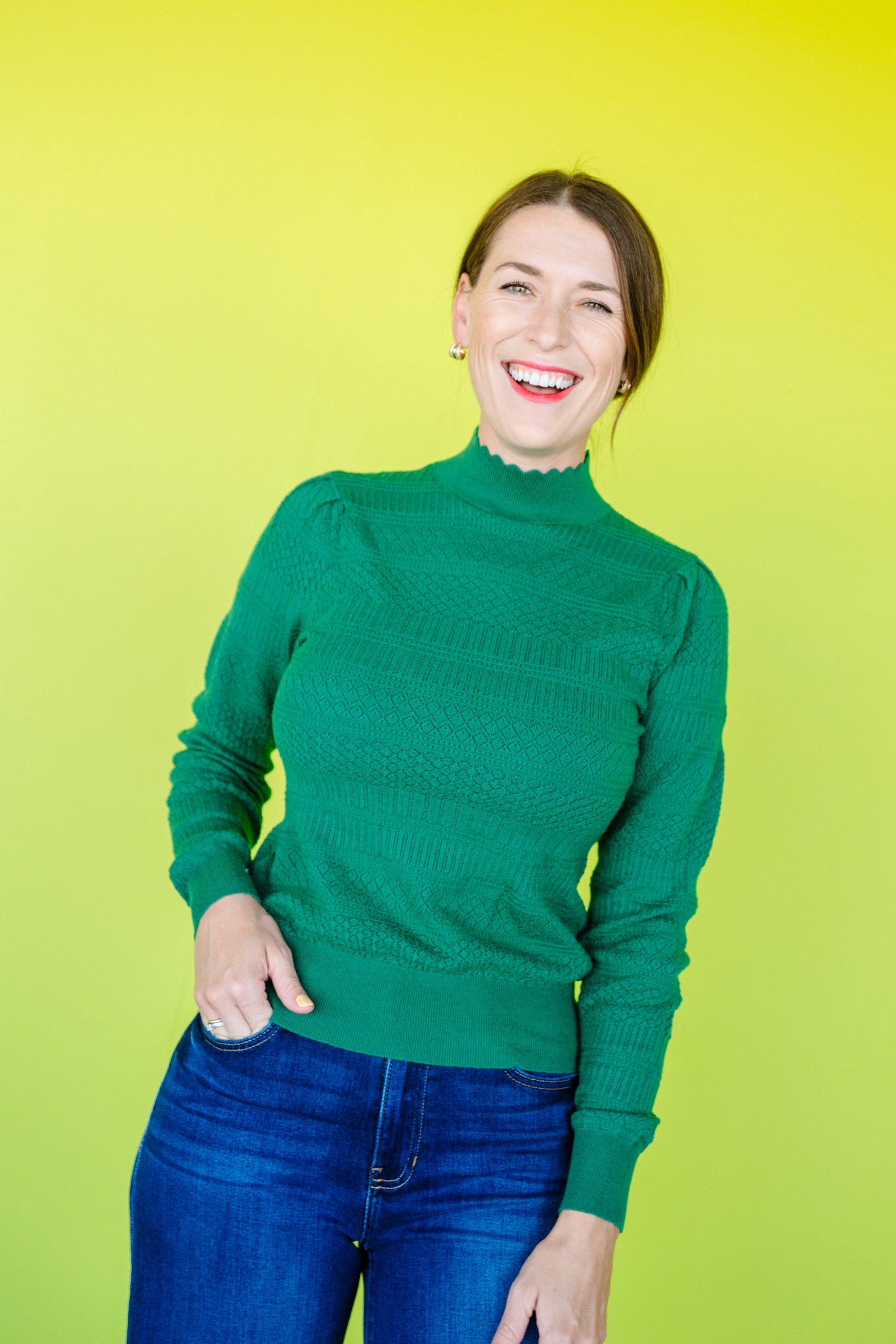 Kessley Pointelle Top