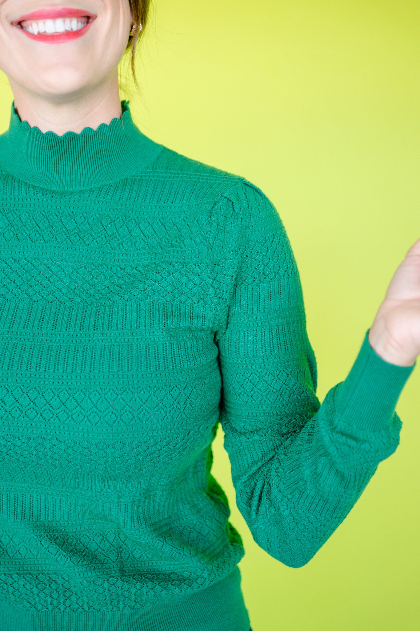 Kessley Pointelle Top