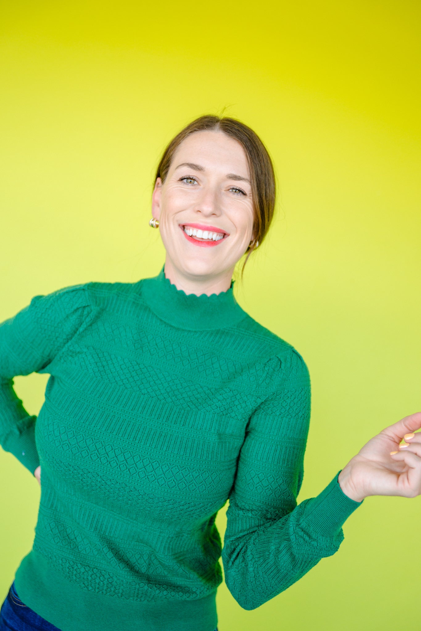 Kessley Pointelle Top