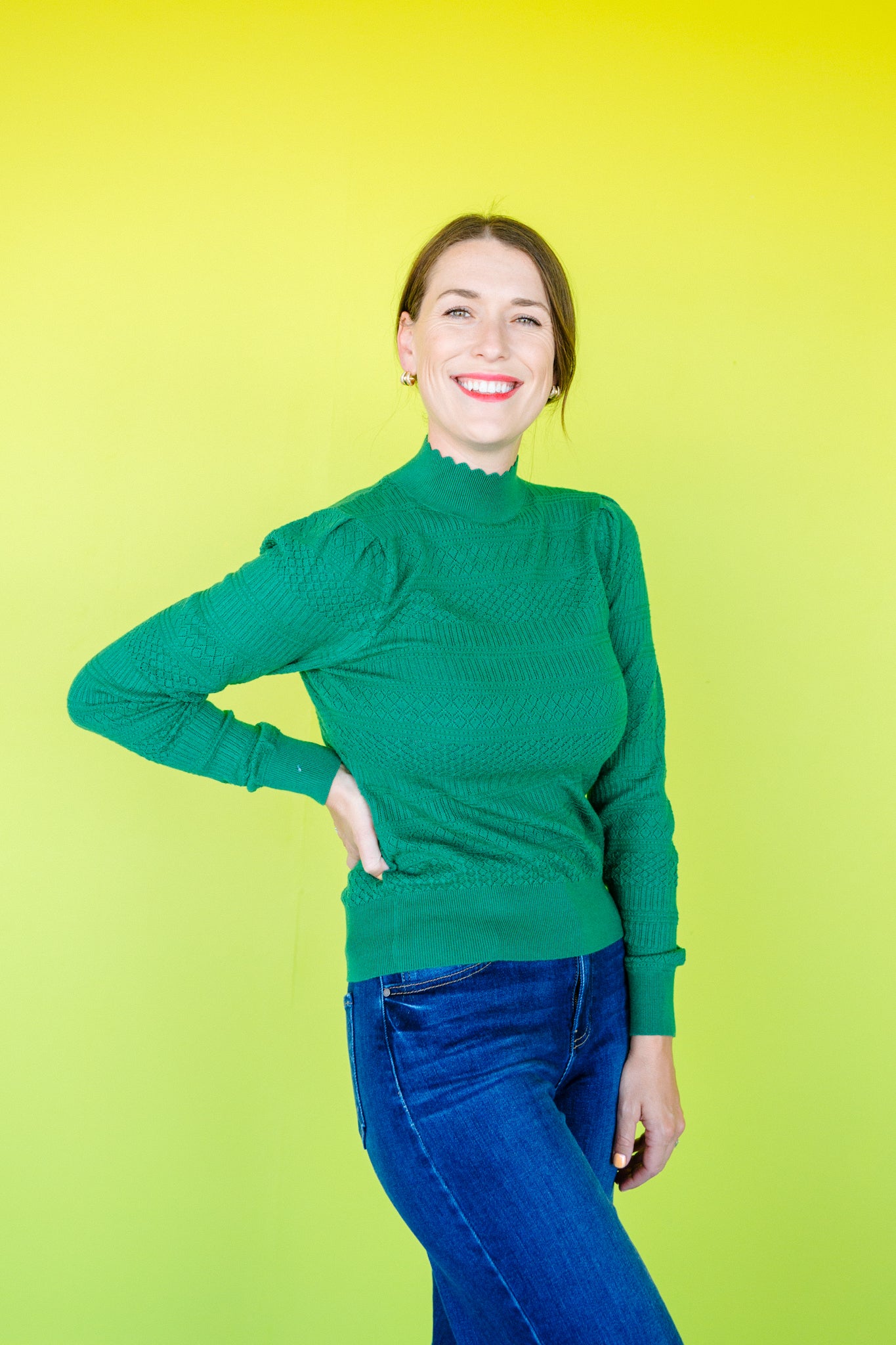 Kessley Pointelle Top