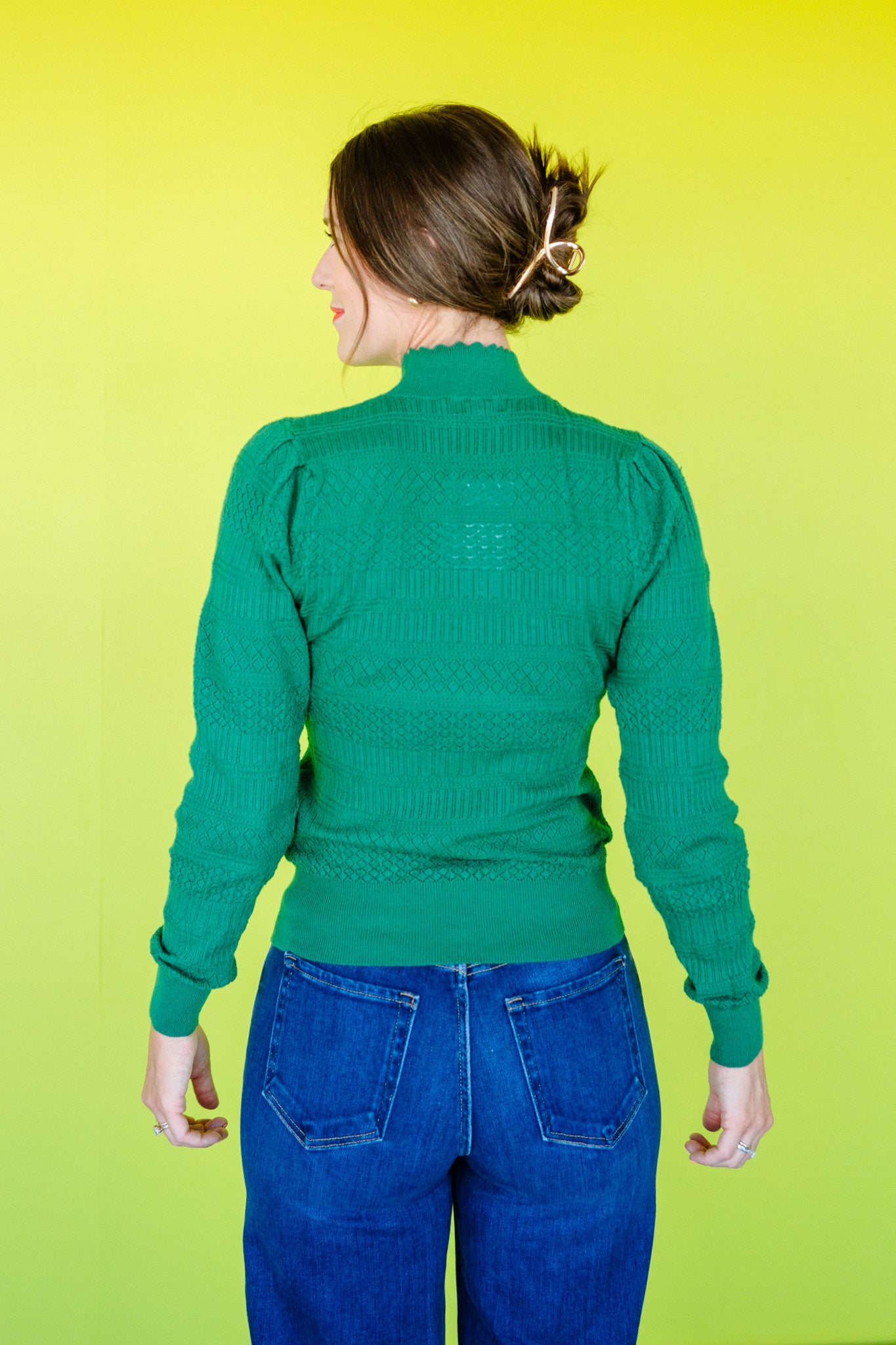 Kessley Pointelle Top